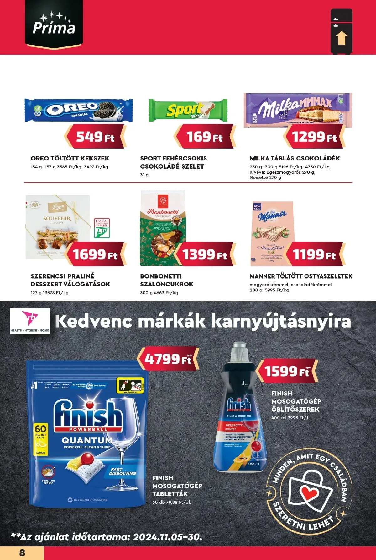 CBA akciós újság Prima 11.21–11.27 – 8. oldal