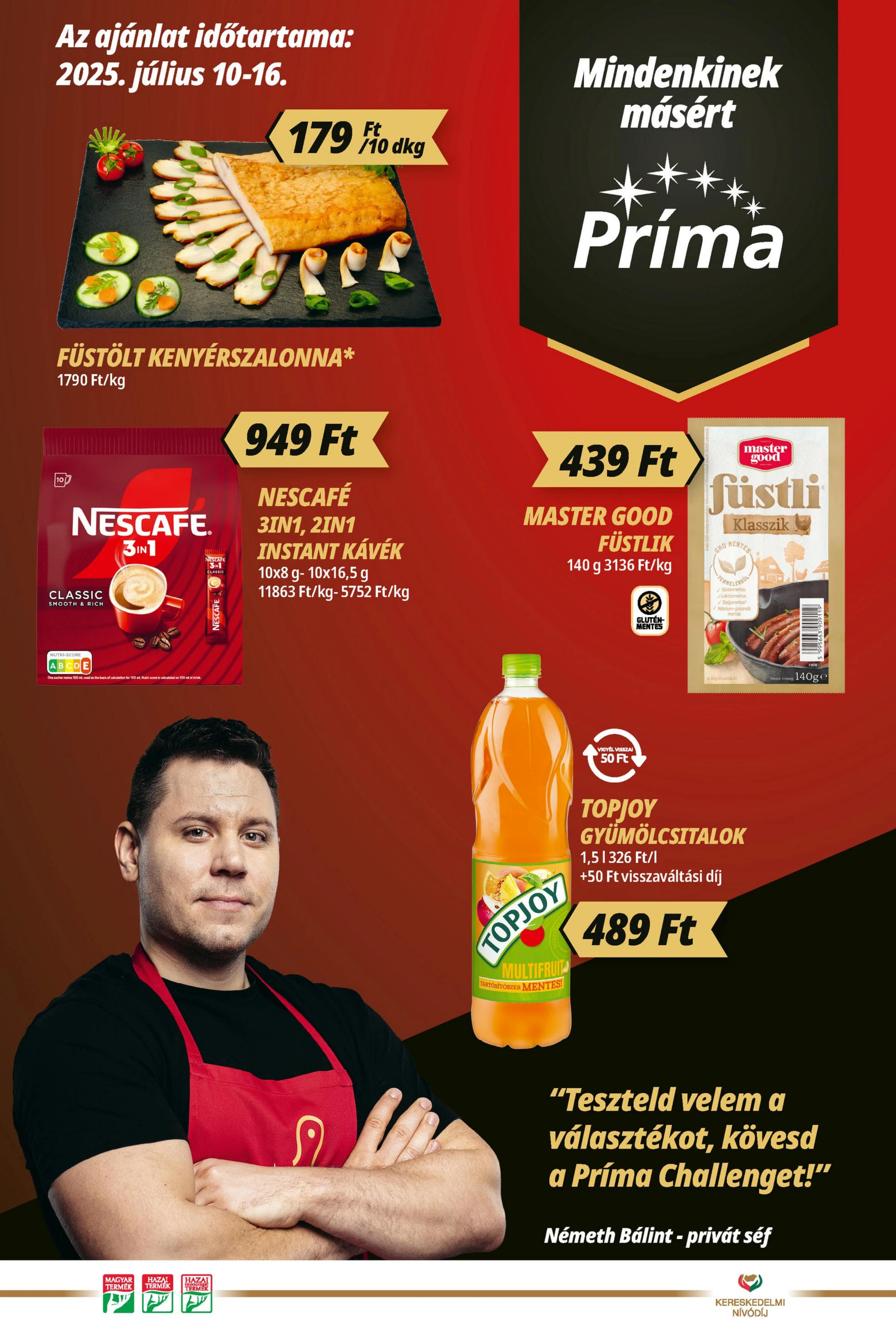 CBA akciós újság Prima 07.10–07.16