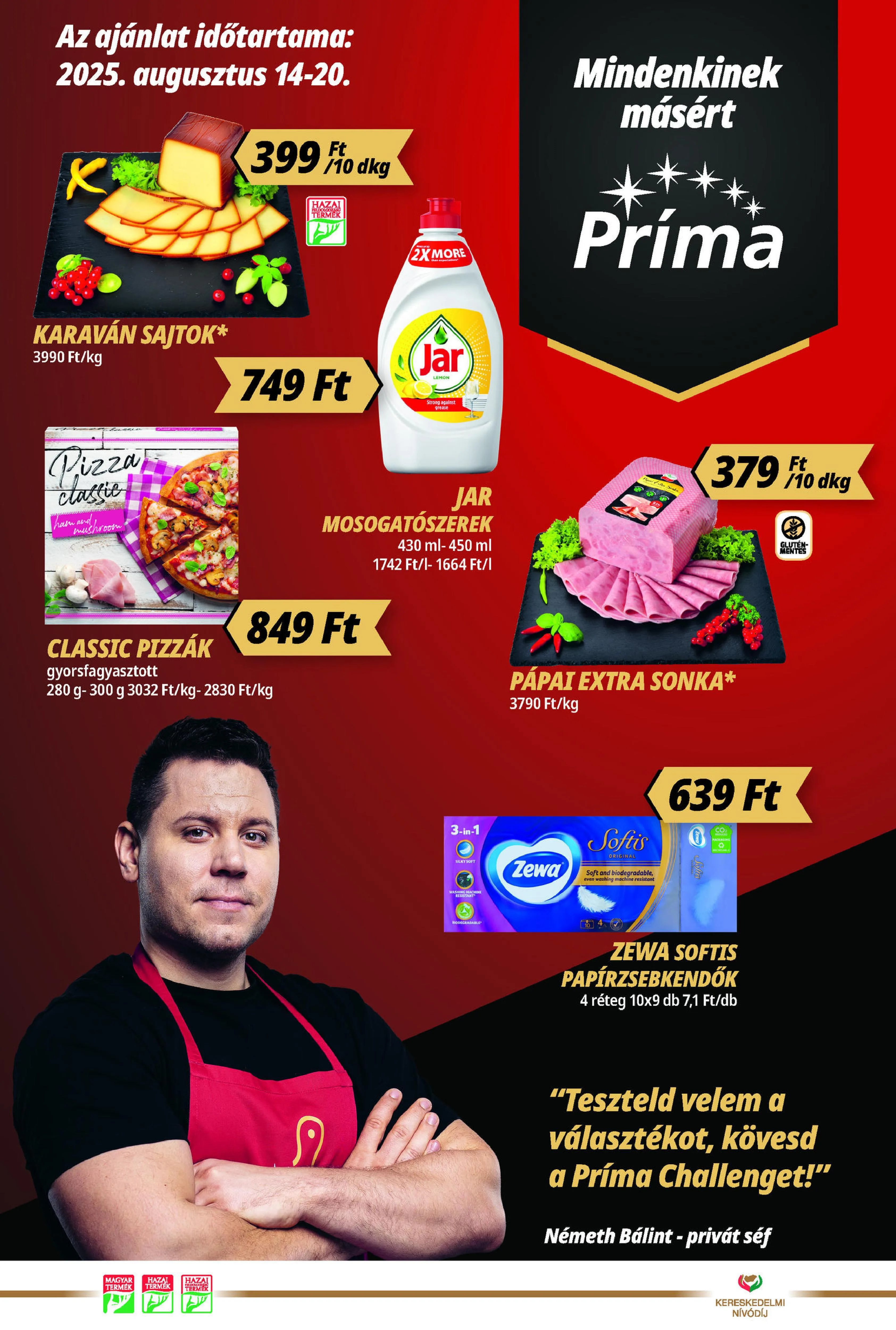 CBA akciós újság Prima 08.14–08.20