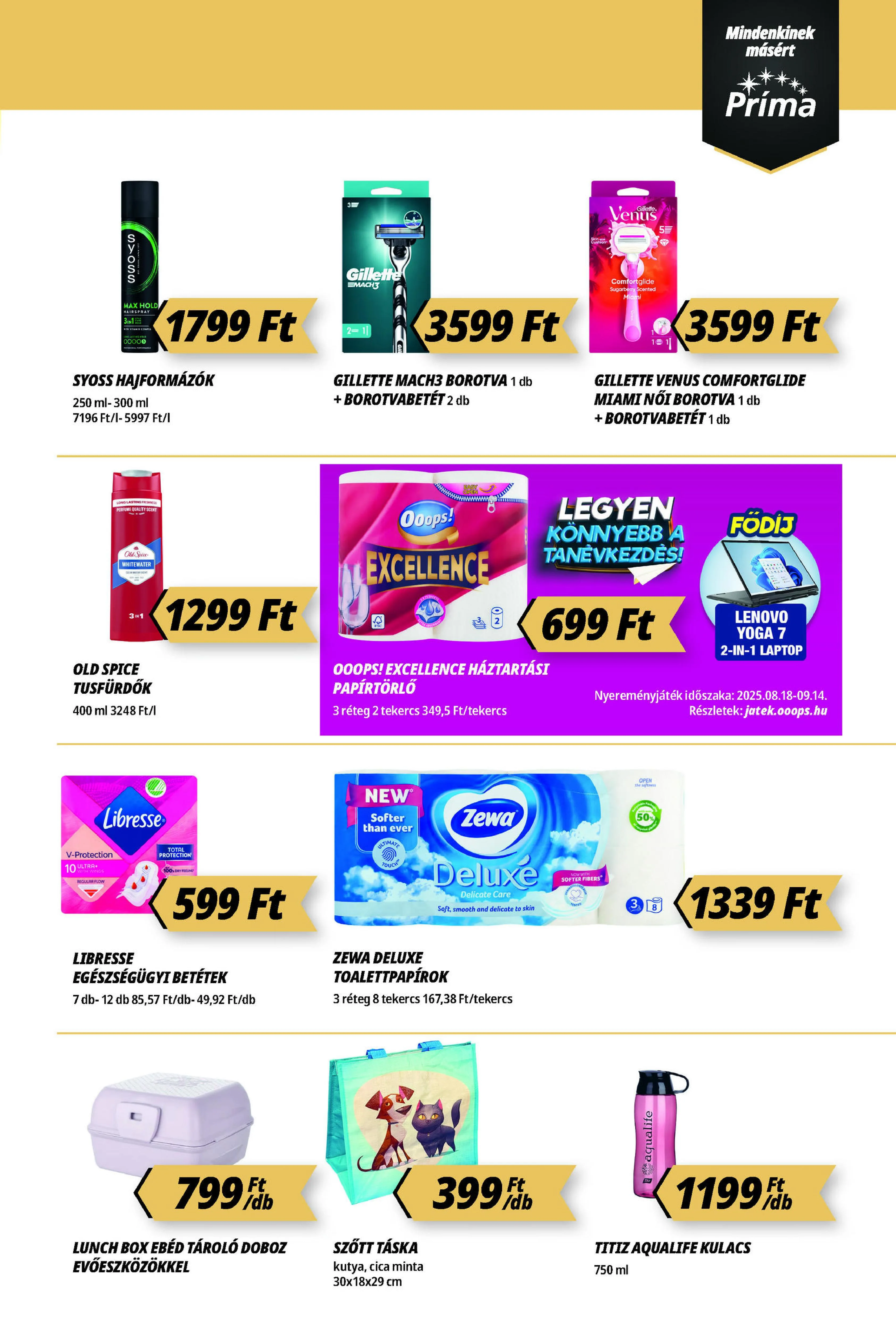 CBA akciós újság Prima 08.14–08.20 – 3. oldal