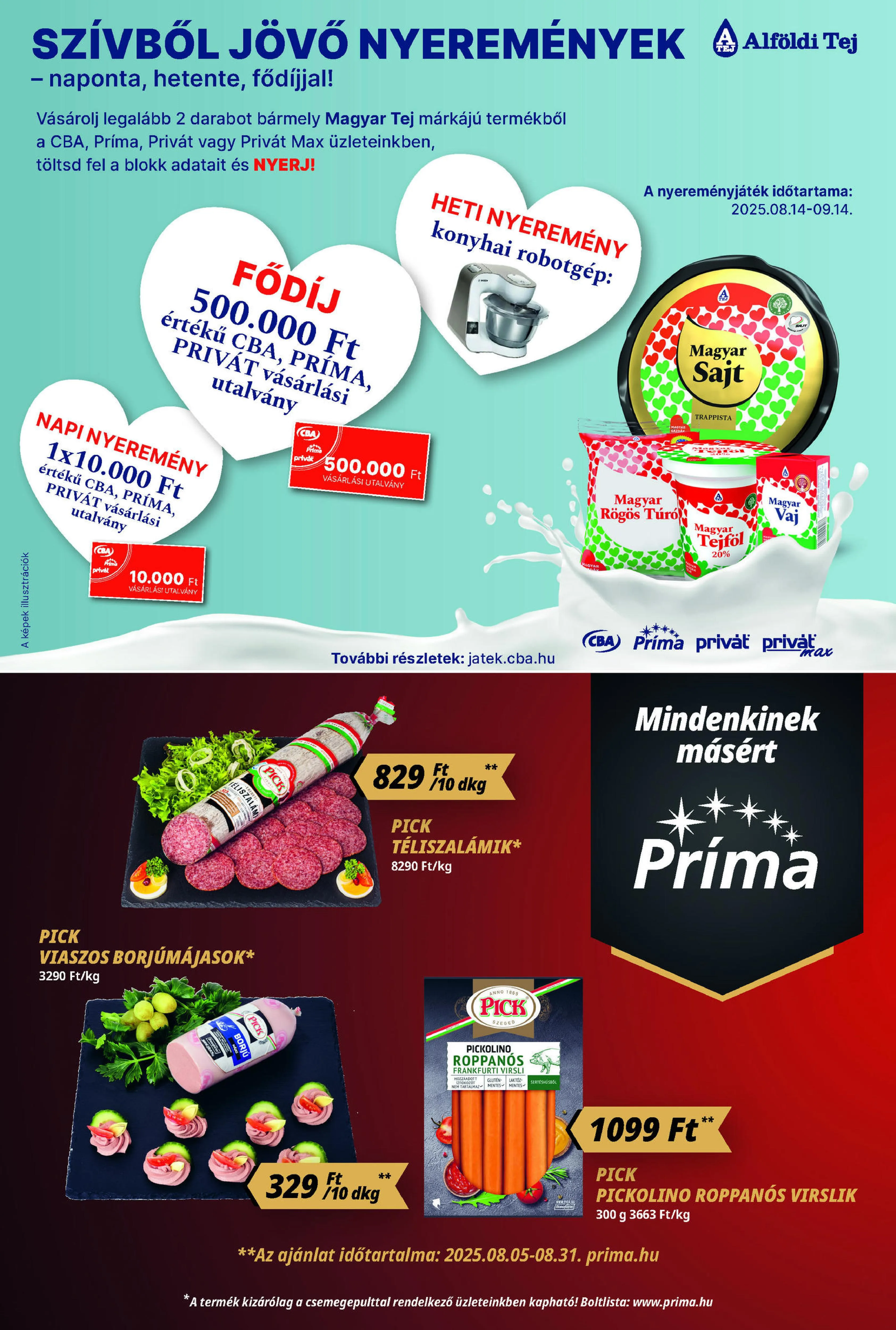 CBA akciós újság Prima 08.14–08.20 – 7. oldal