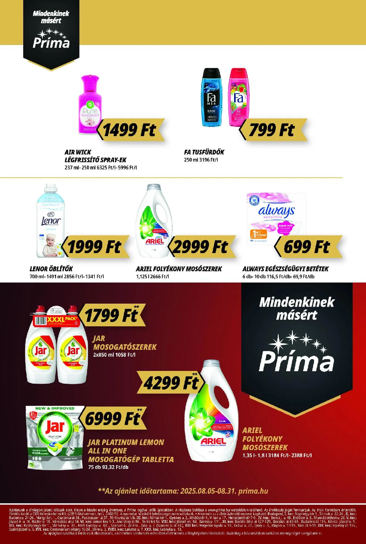 CBA akciós újság Prima 08.21–08.27 – 4. oldal