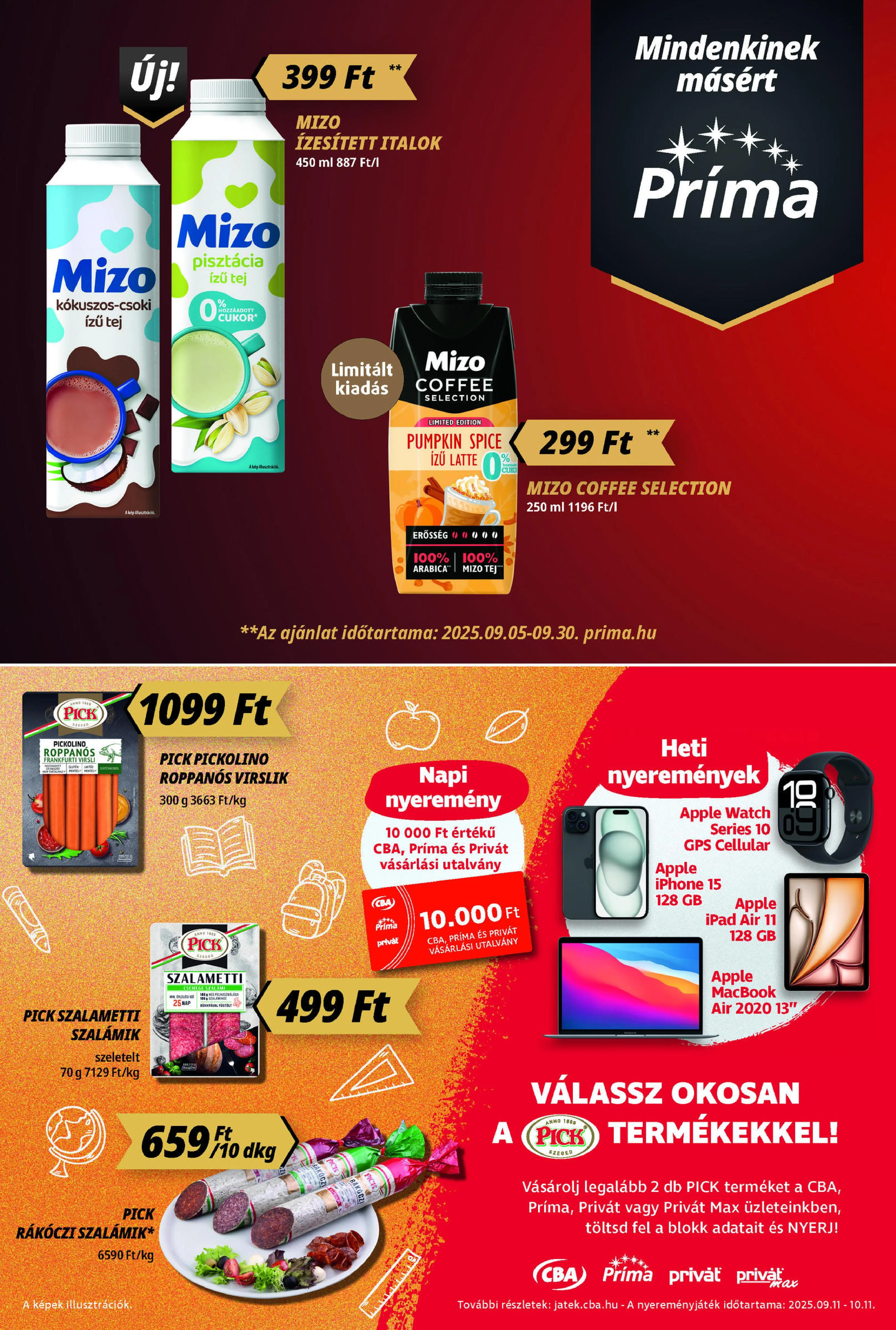 CBA akciós újság Prima 09.11–09.17 – 8. oldal