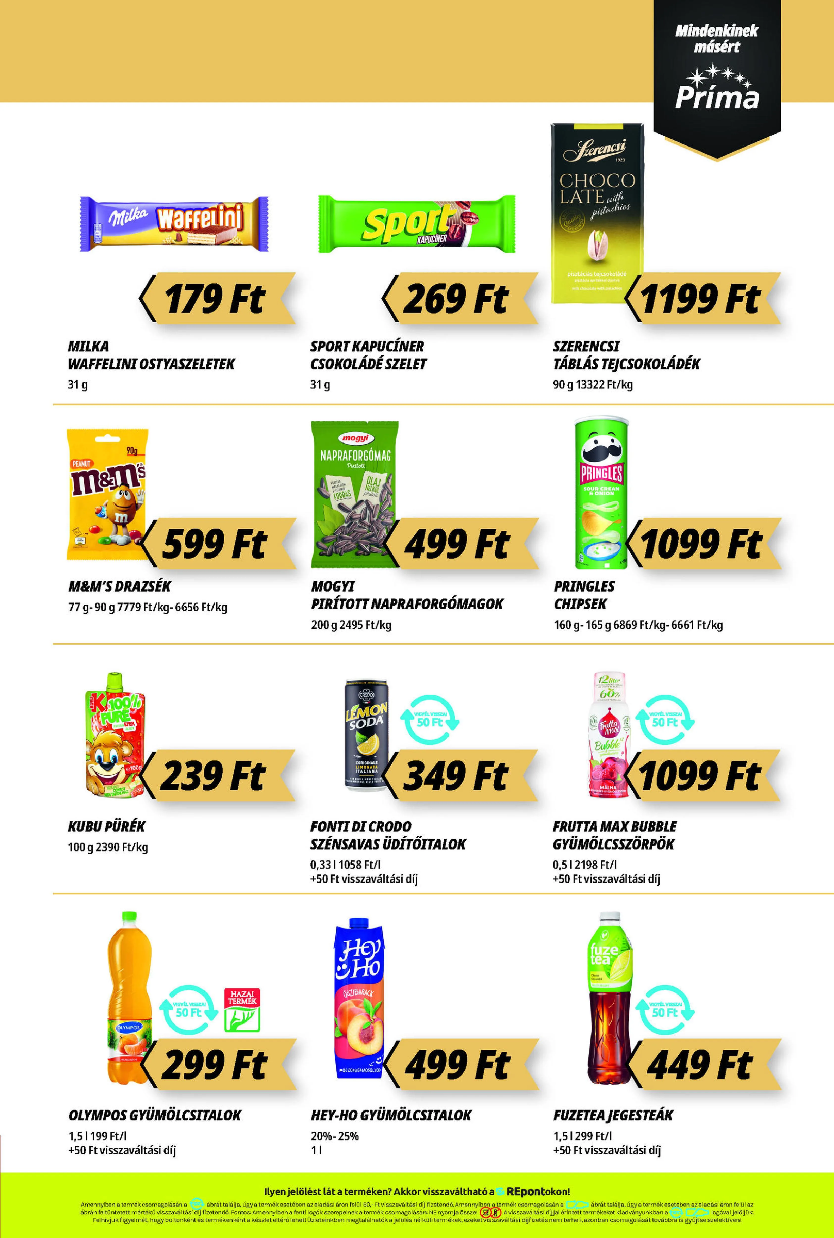 CBA akciós újság Prima 09.18–09.24 – 12. oldal