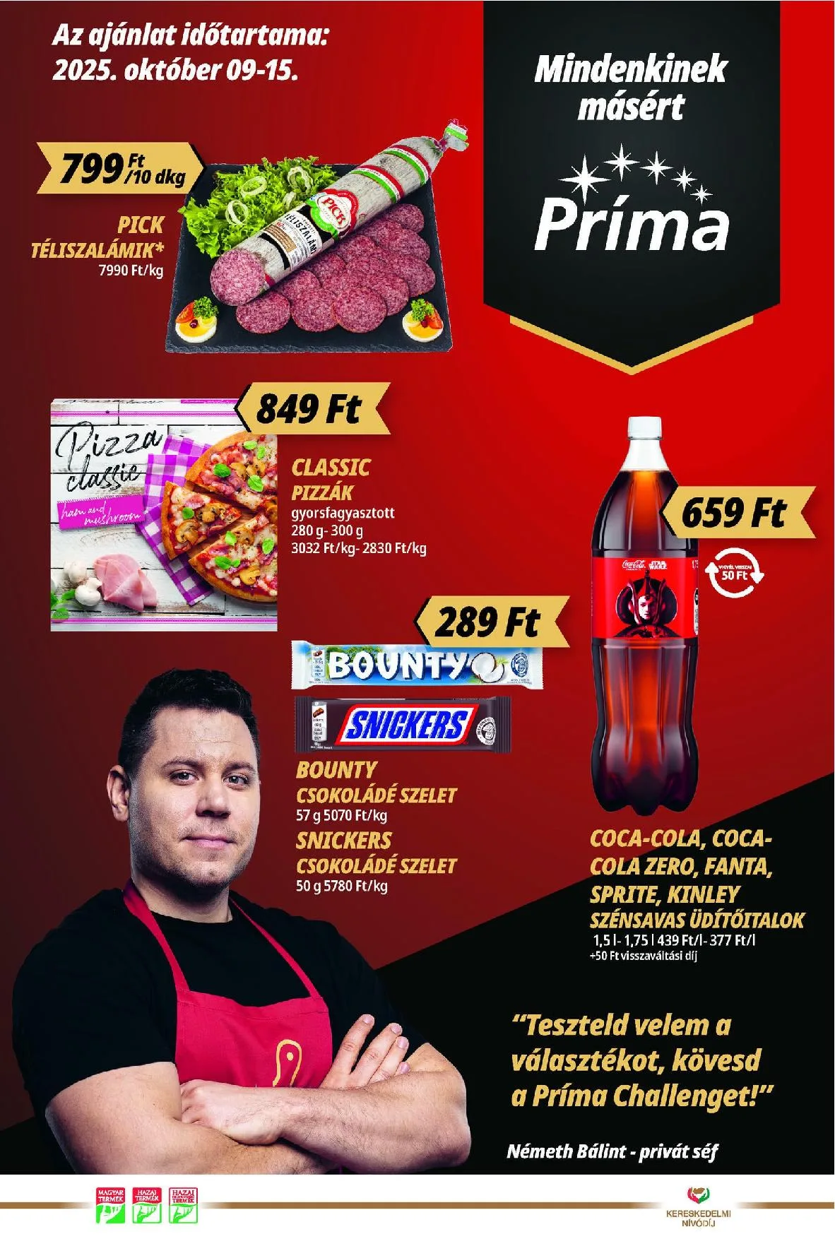 CBA akciós újság Prima 10.09–10.15