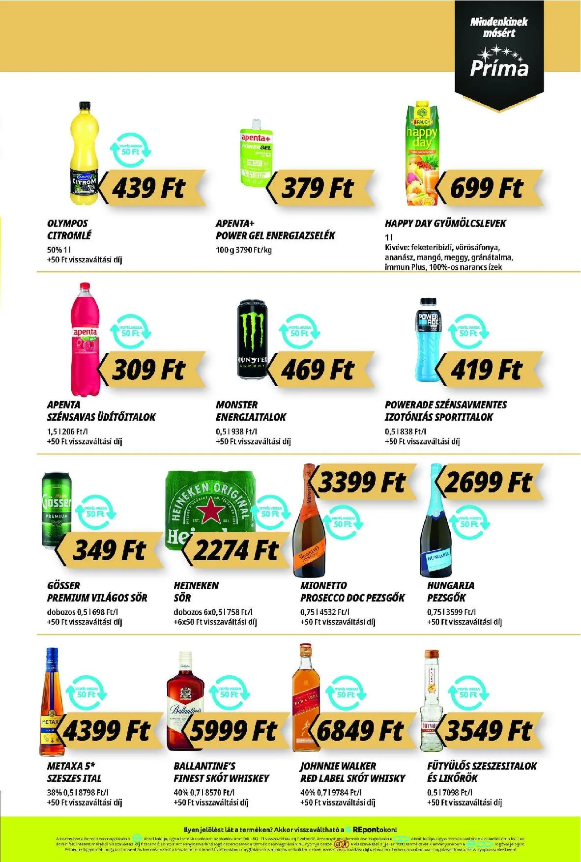 CBA akciós újság Prima 10.09–10.15 – 12. oldal