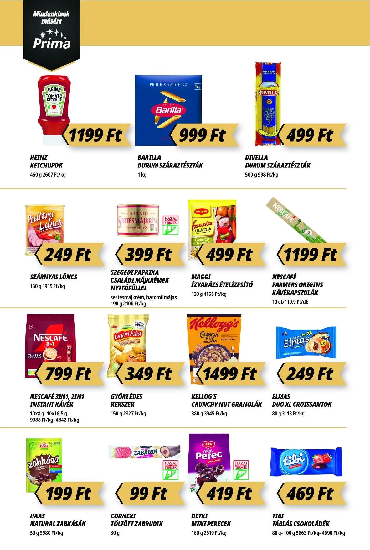 CBA akciós újság Prima 10.09–10.15 – 9. oldal