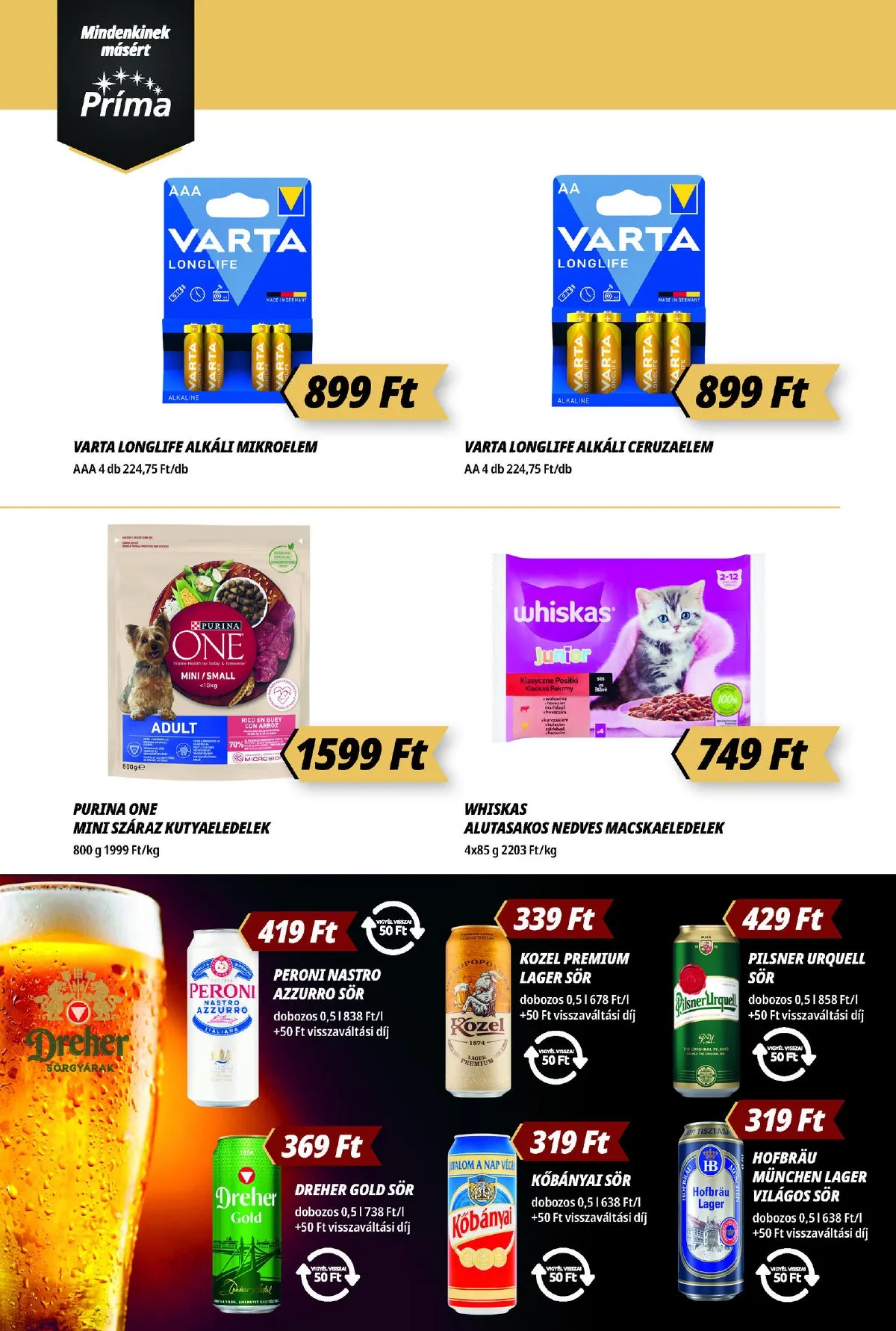 CBA akciós újság Prima 10.16–10.26 – 10. oldal