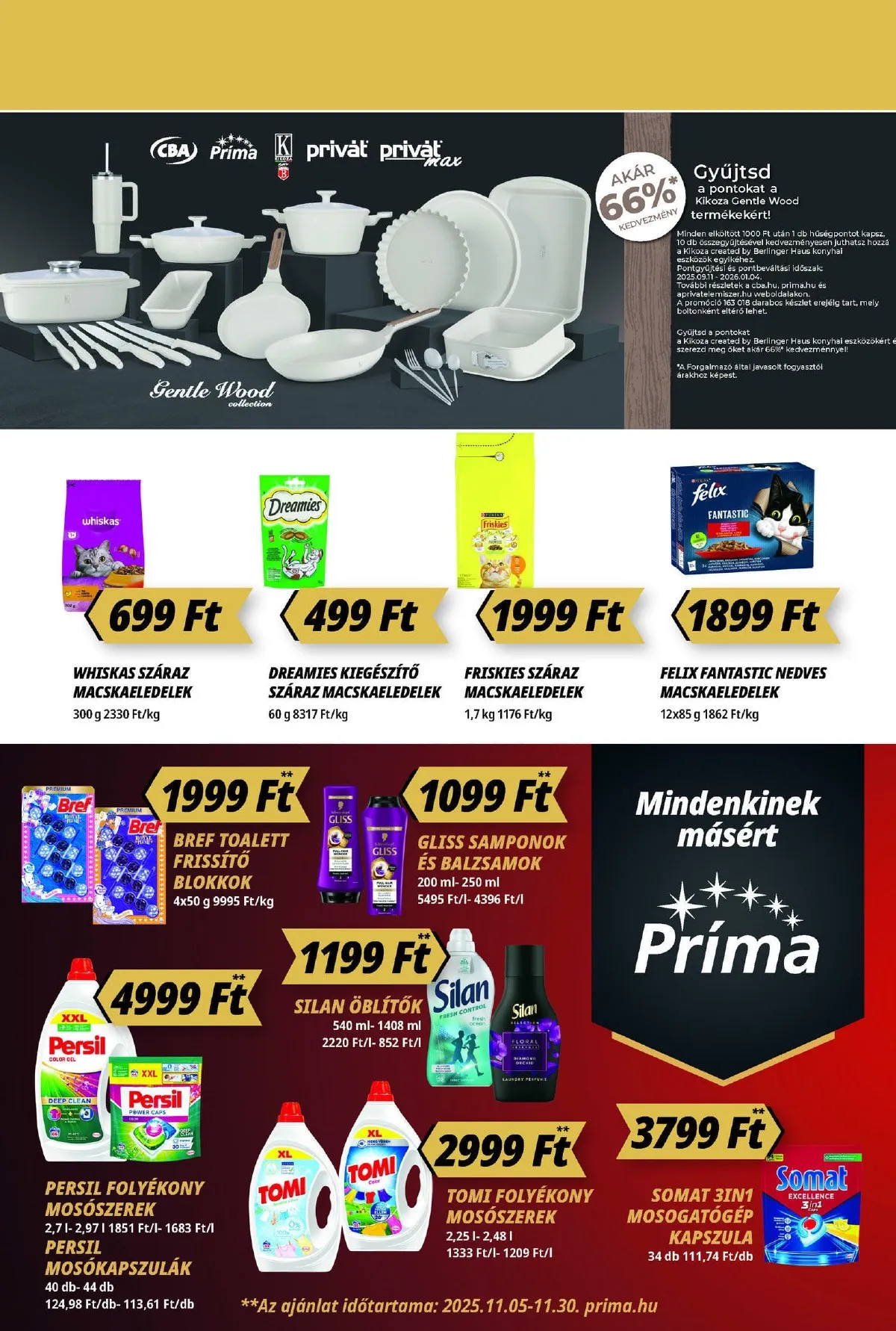 CBA akciós újság Prima 11.13–11.19 – 14. oldal