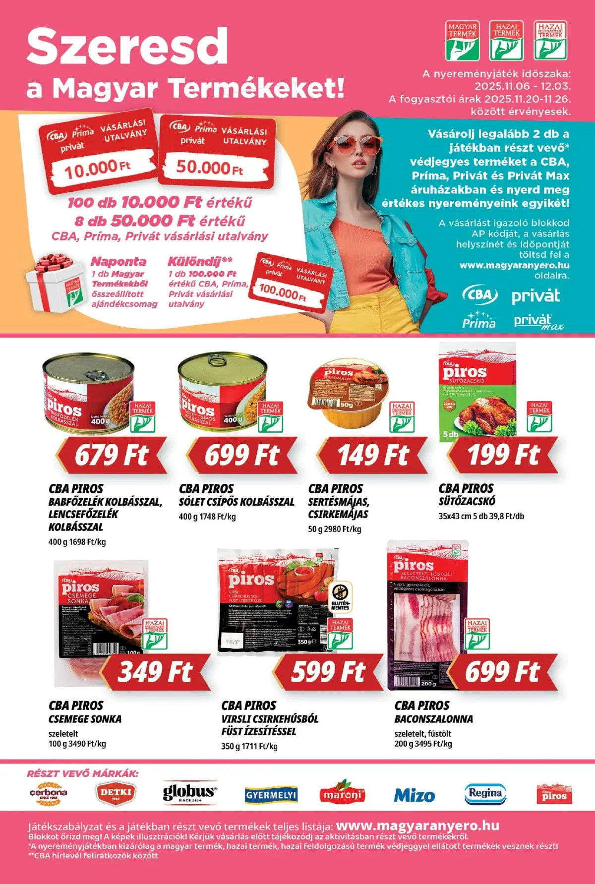 CBA akciós újság Prima 11.20–11.26 – 6. oldal