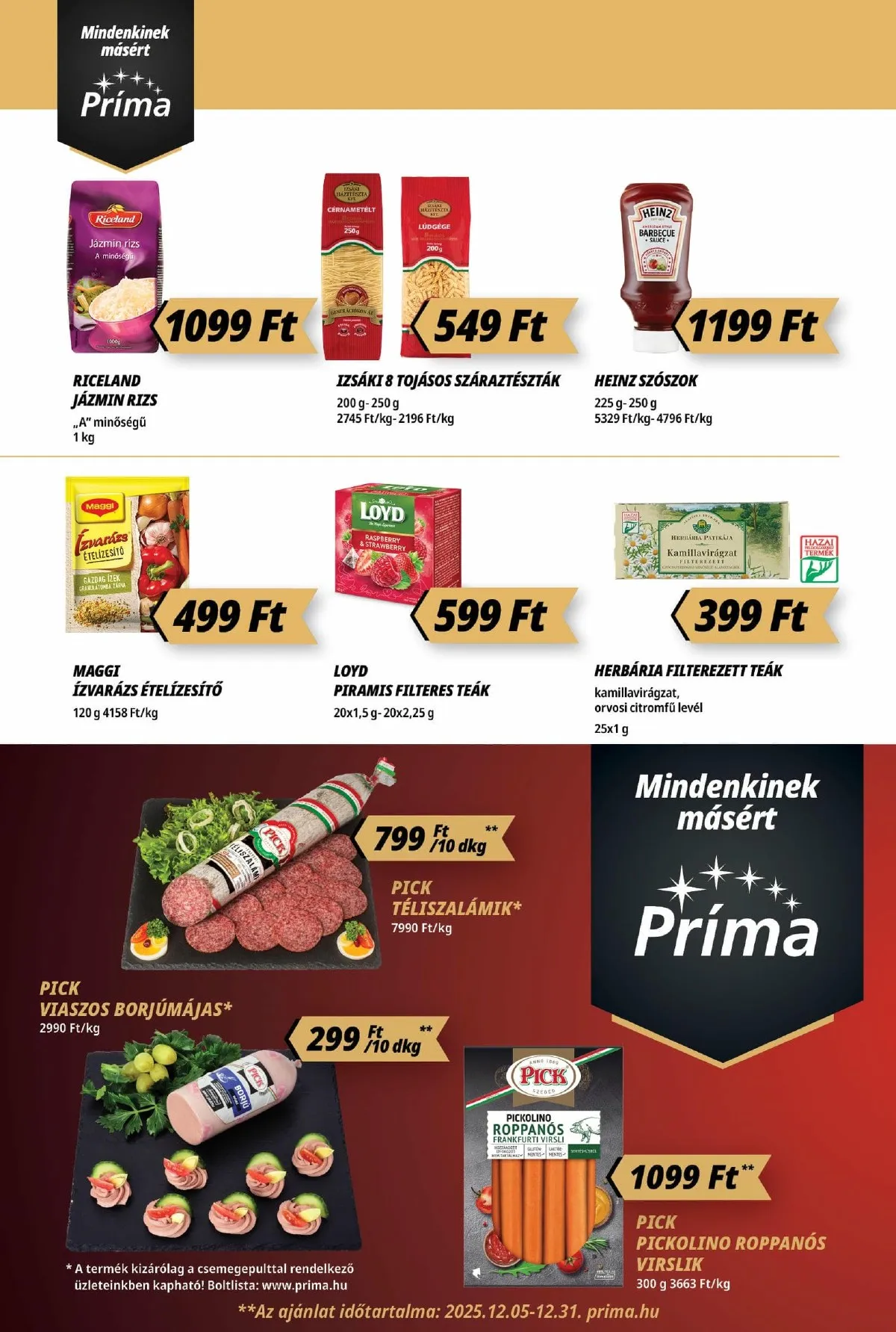 CBA akciós újság Prima 12.11–12.17 – 6. oldal