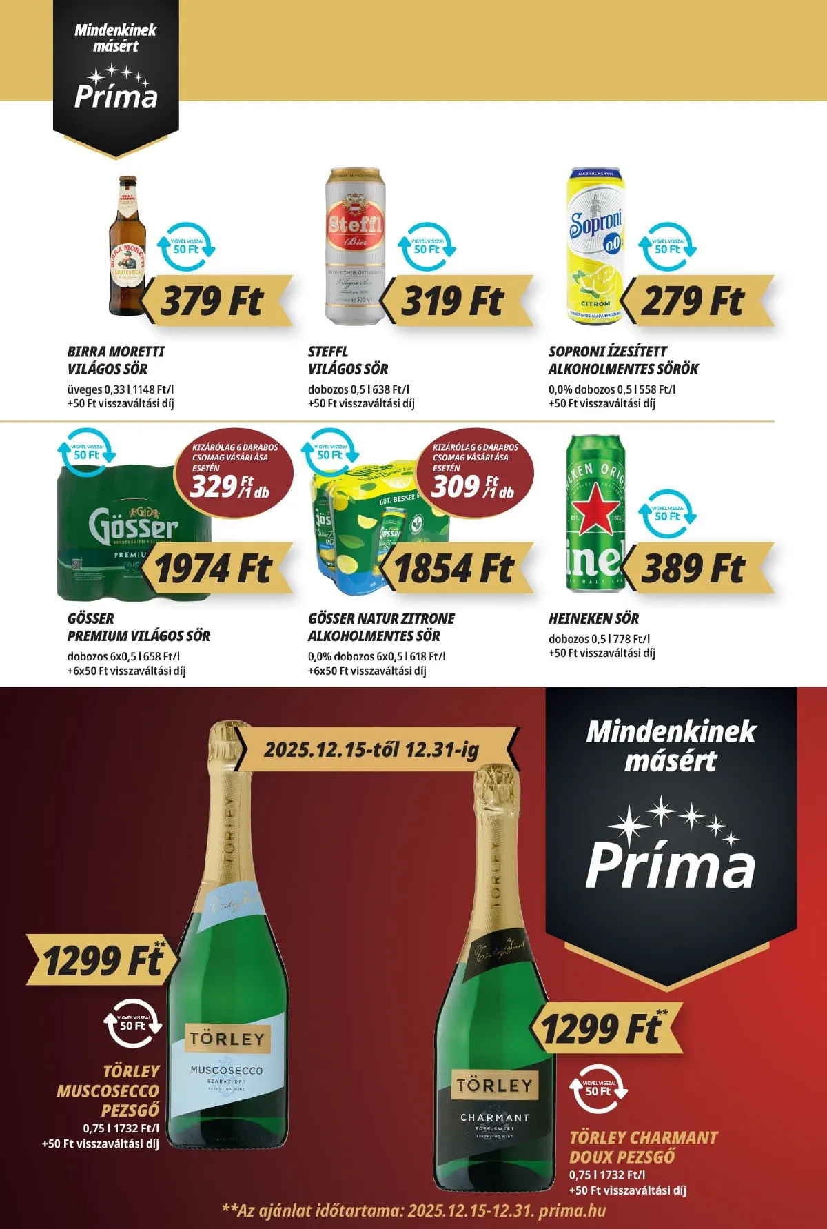 CBA akciós újság Prima 12.18–12.31 – 10. oldal
