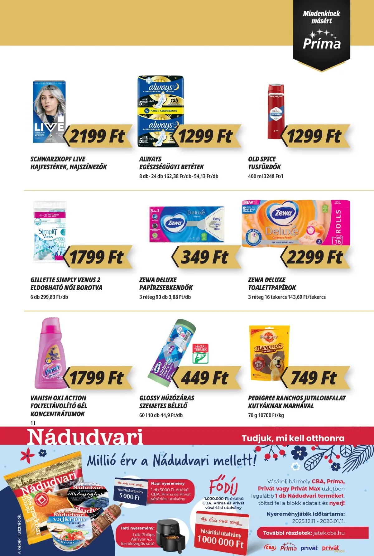 CBA akciós újság Prima 12.18–12.31 – 11. oldal