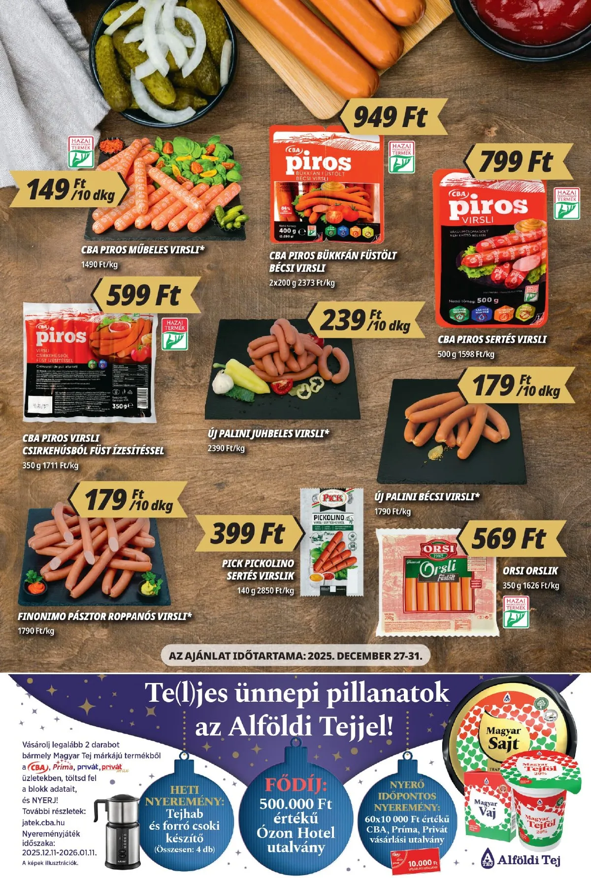CBA akciós újság Prima 12.18–12.31 – 3. oldal