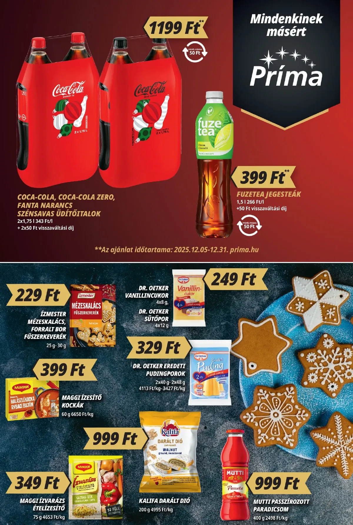 CBA akciós újság Prima 12.18–12.31 – 5. oldal