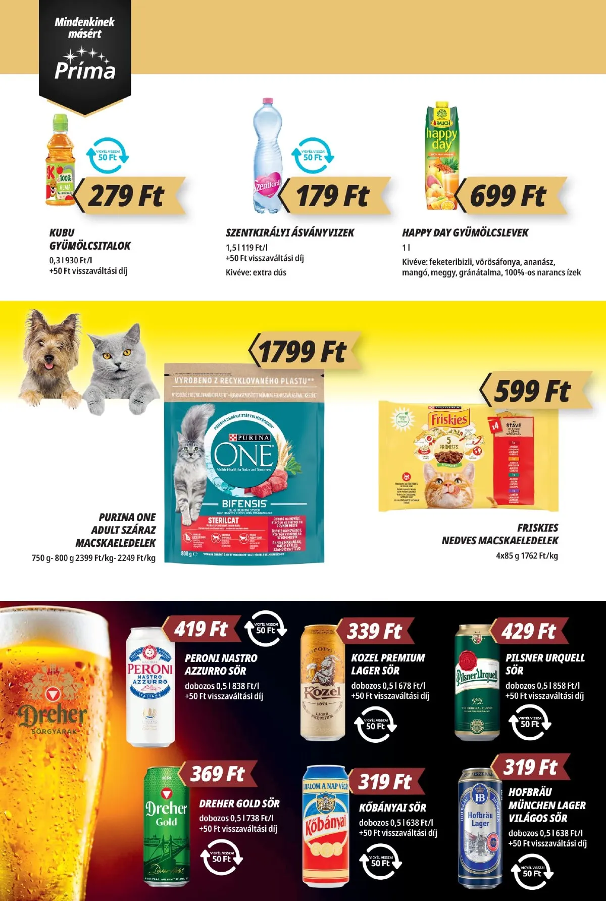 CBA akciós újság Prima 01.15–01.21 – 10. oldal