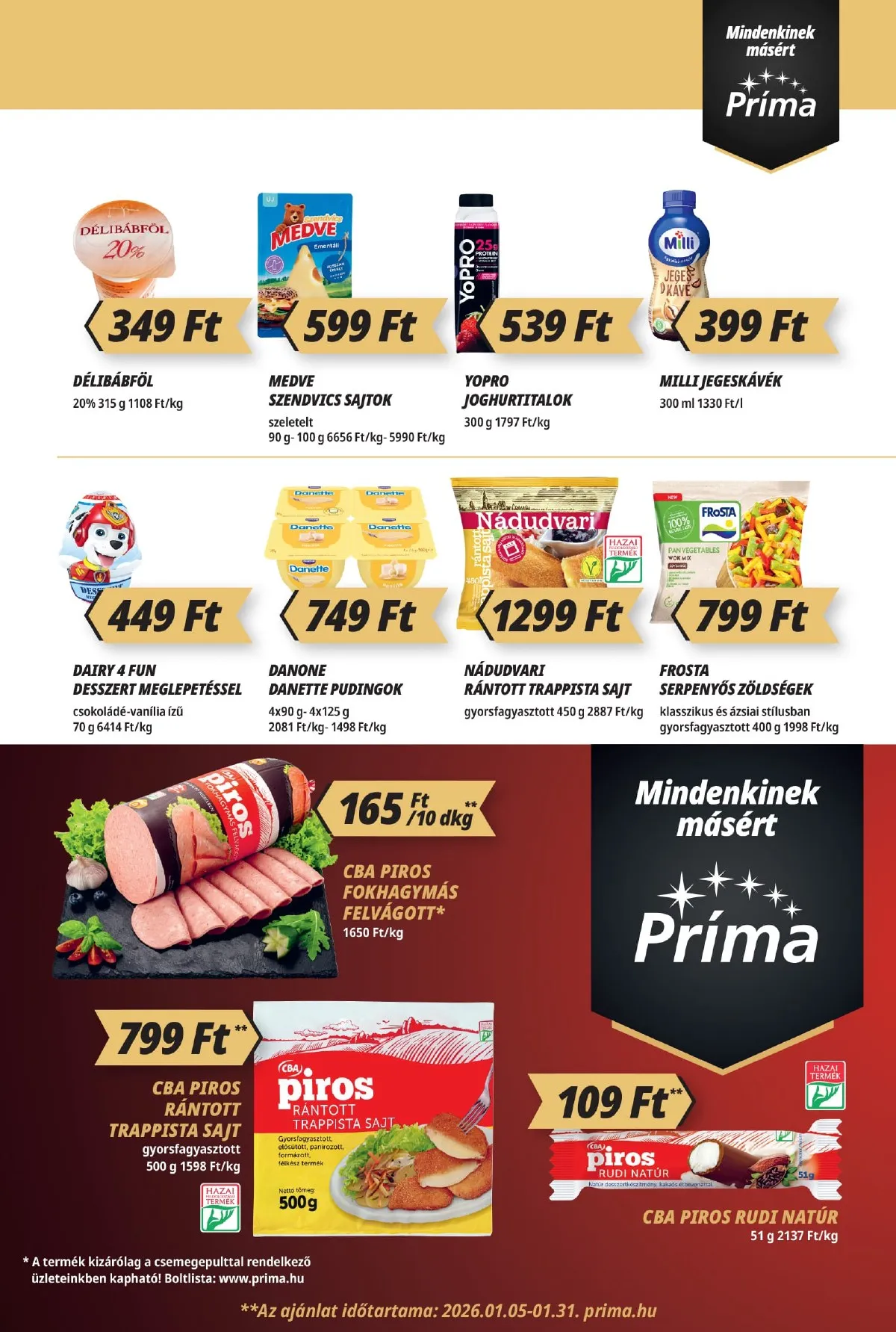 CBA akciós újság Prima 01.15–01.21 – 3. oldal