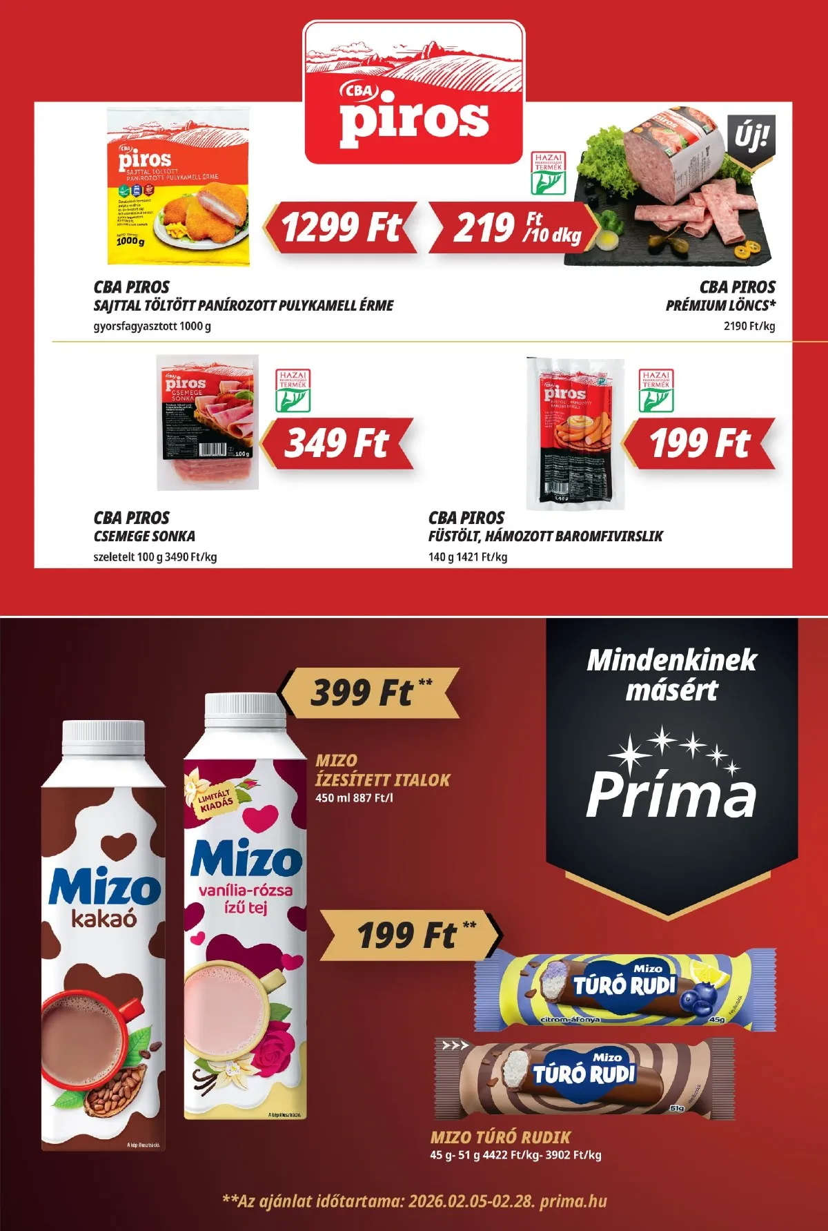 CBA akciós újság Prima 02.12–02.18 – 5. oldal