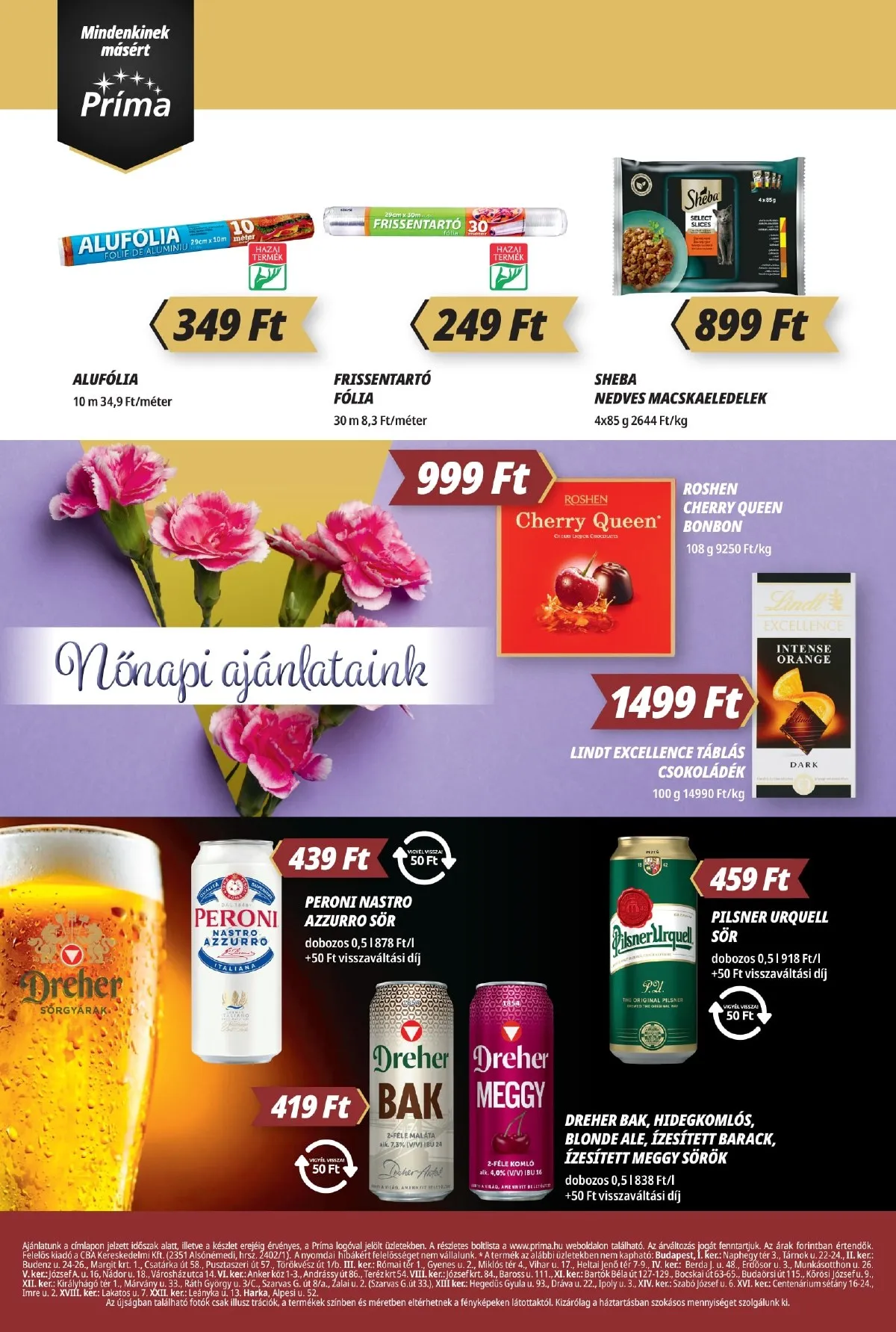 CBA akciós újság Prima 02.19–02.25 – 8. oldal