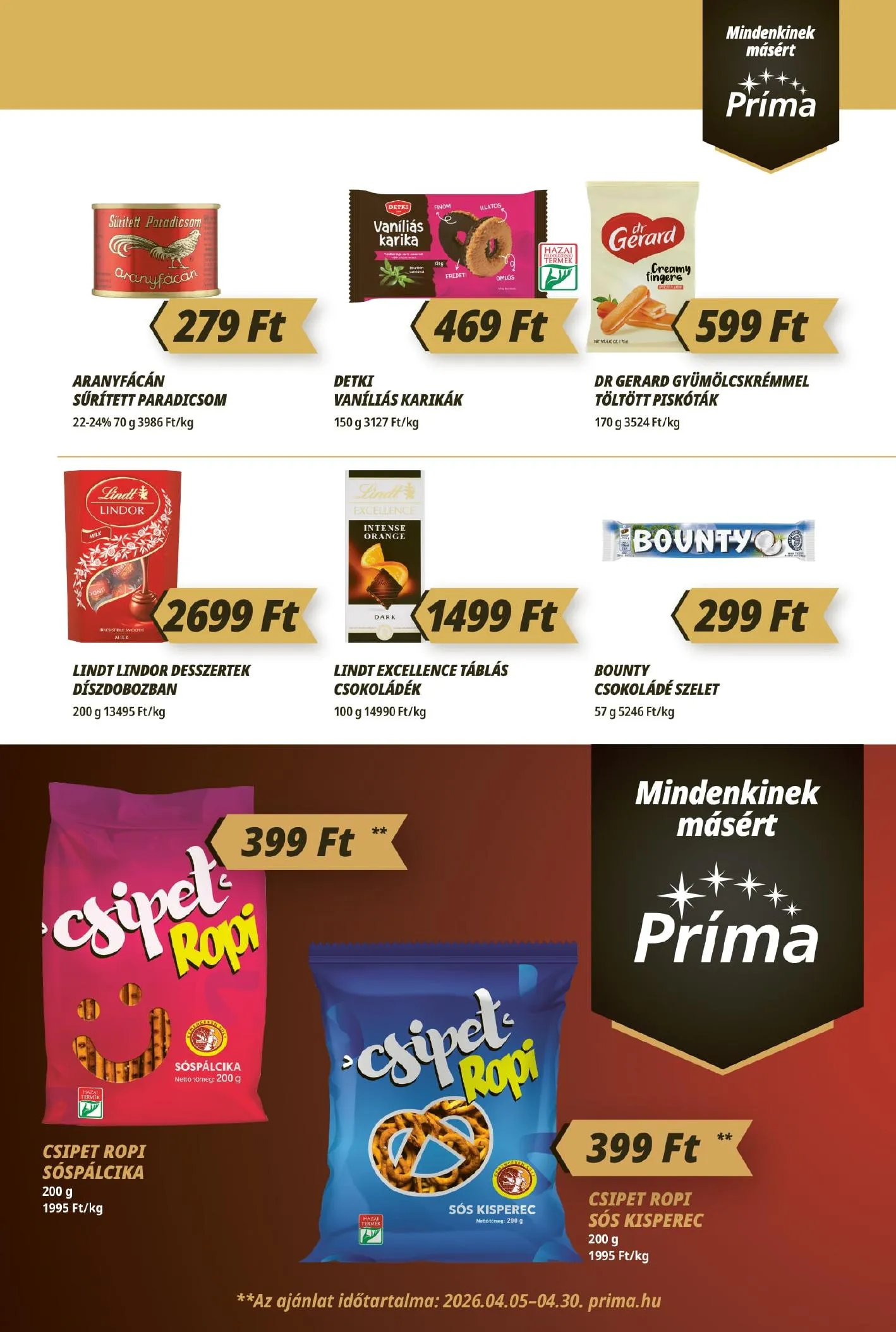 CBA akciós újság Prima 04.16–04.22 – 5. oldal