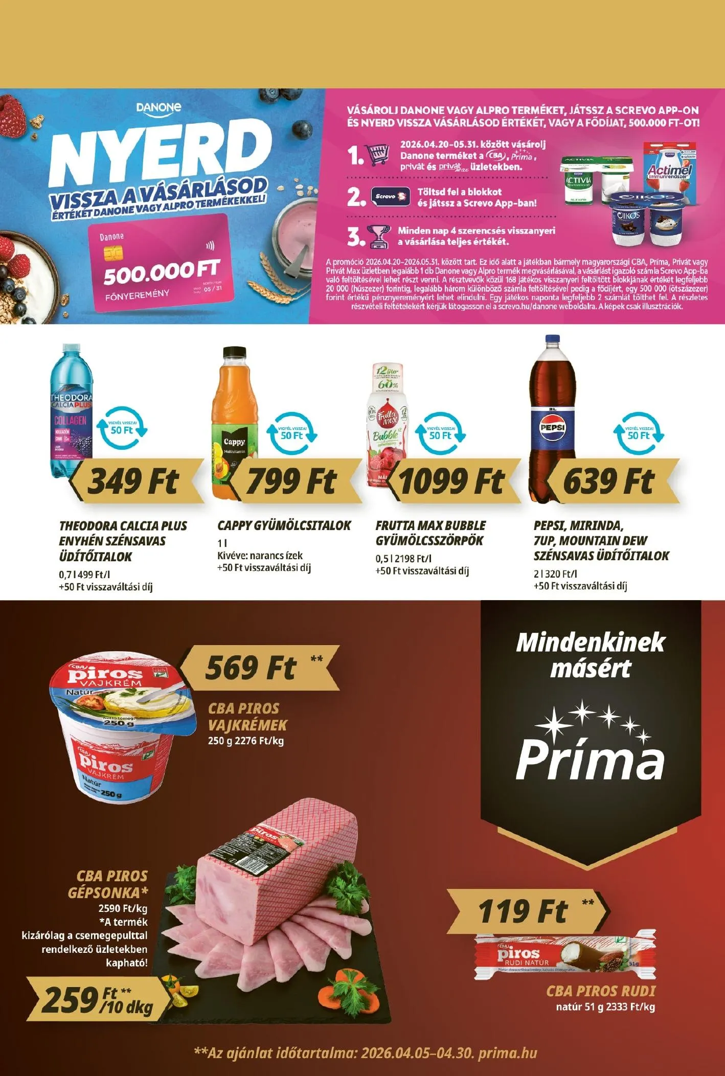 CBA akciós újság Prima 04.23–04.29 – 9. oldal