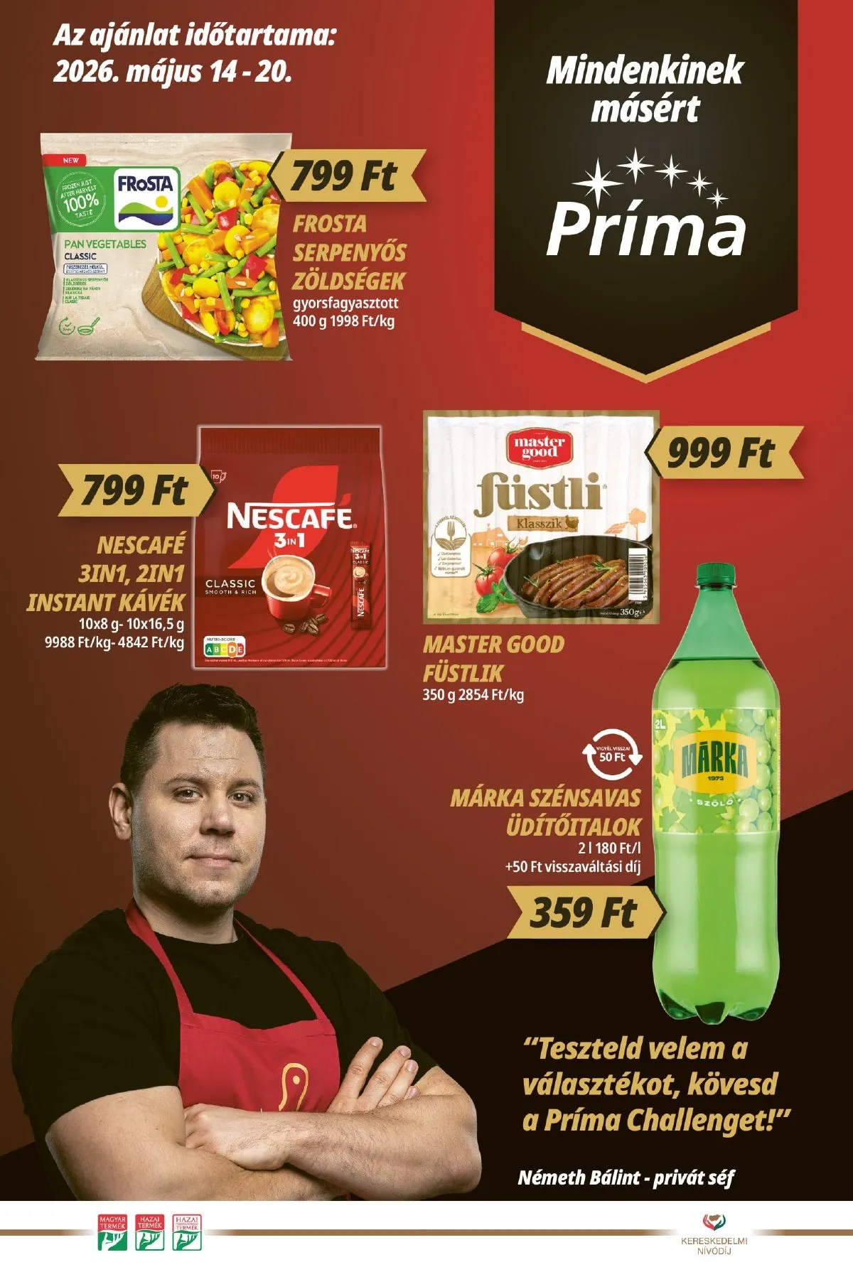 CBA akciós újság Prima 05.14–05.20