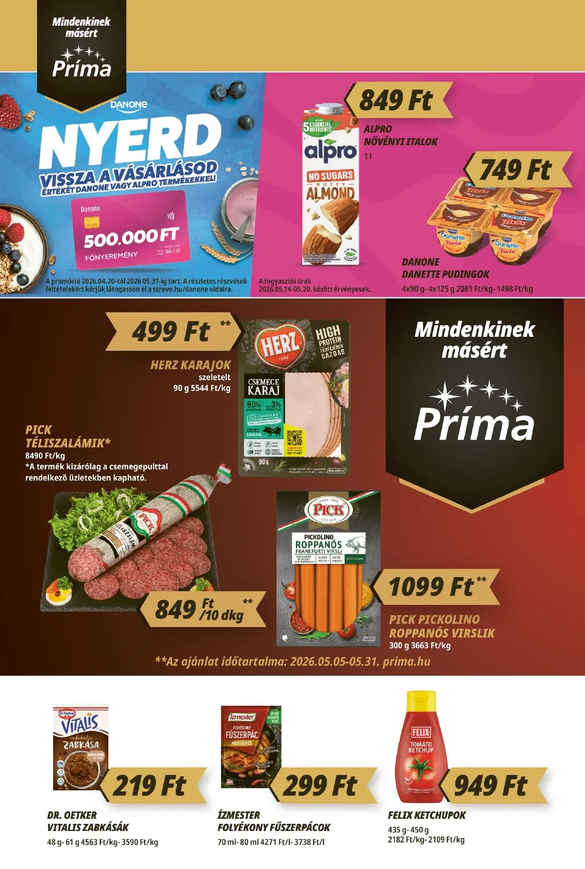 CBA akciós újság Prima 05.14–05.20 – 4. oldal