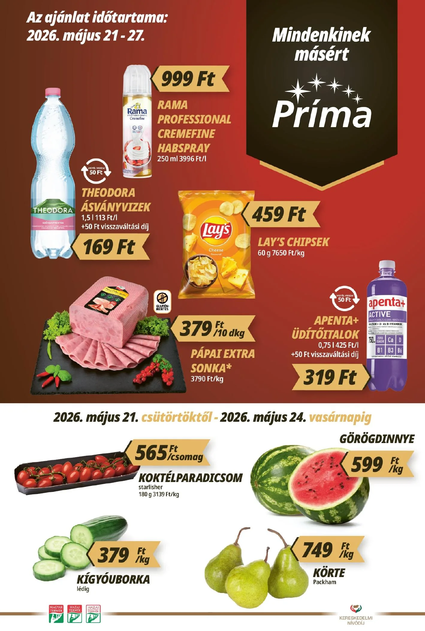 CBA akciós újság Prima 05.21–05.27