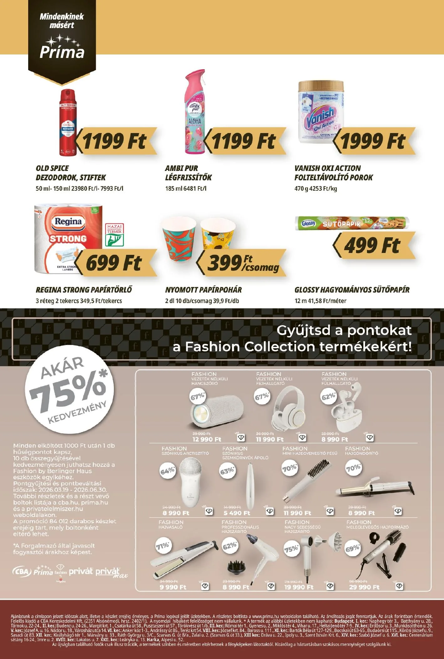 CBA akciós újság Prima 05.21–05.27 – 12. oldal
