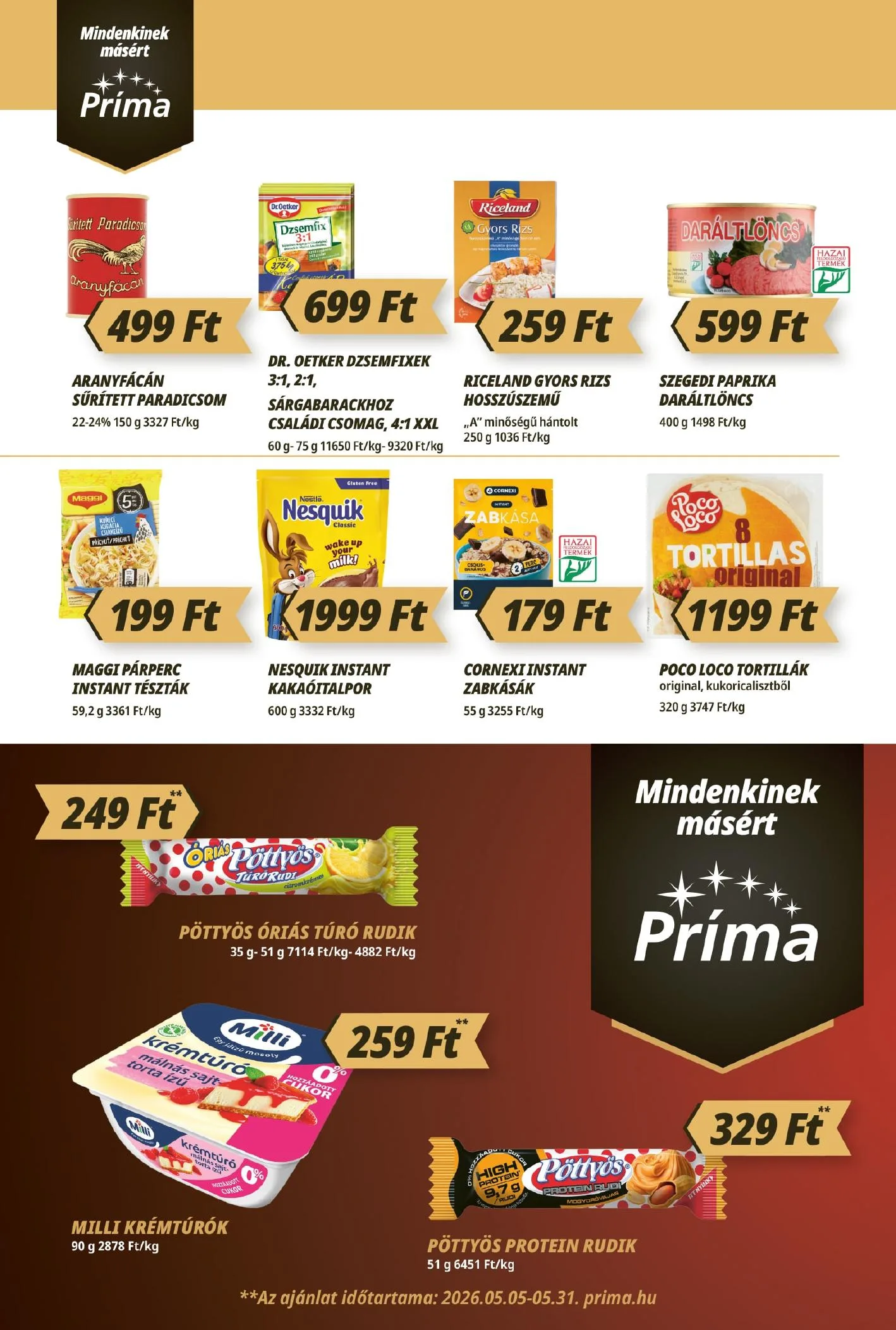 CBA akciós újság Prima 05.21–05.27 – 4. oldal