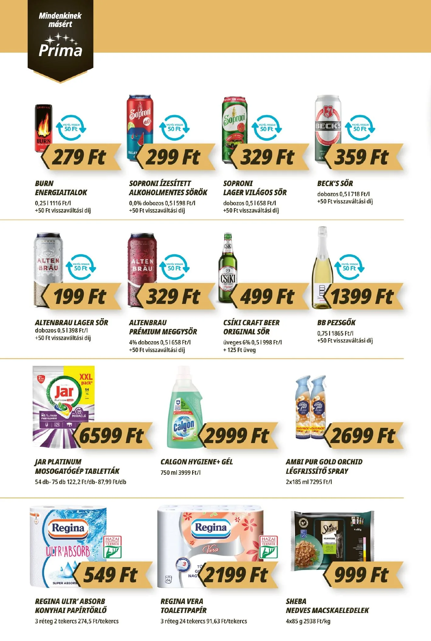 CBA akciós újság Prima 06.18–06.24 – 10. oldal