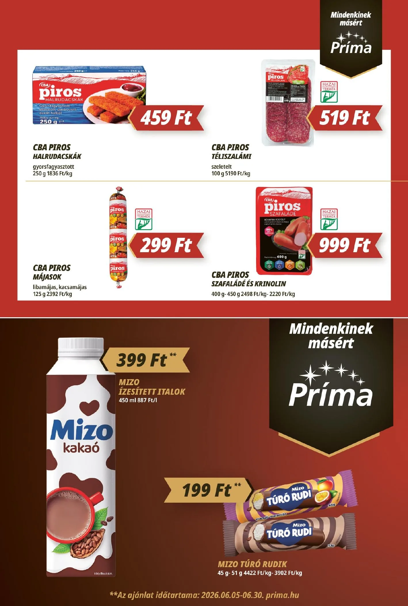 CBA akciós újság Prima 06.18–06.24 – 5. oldal
