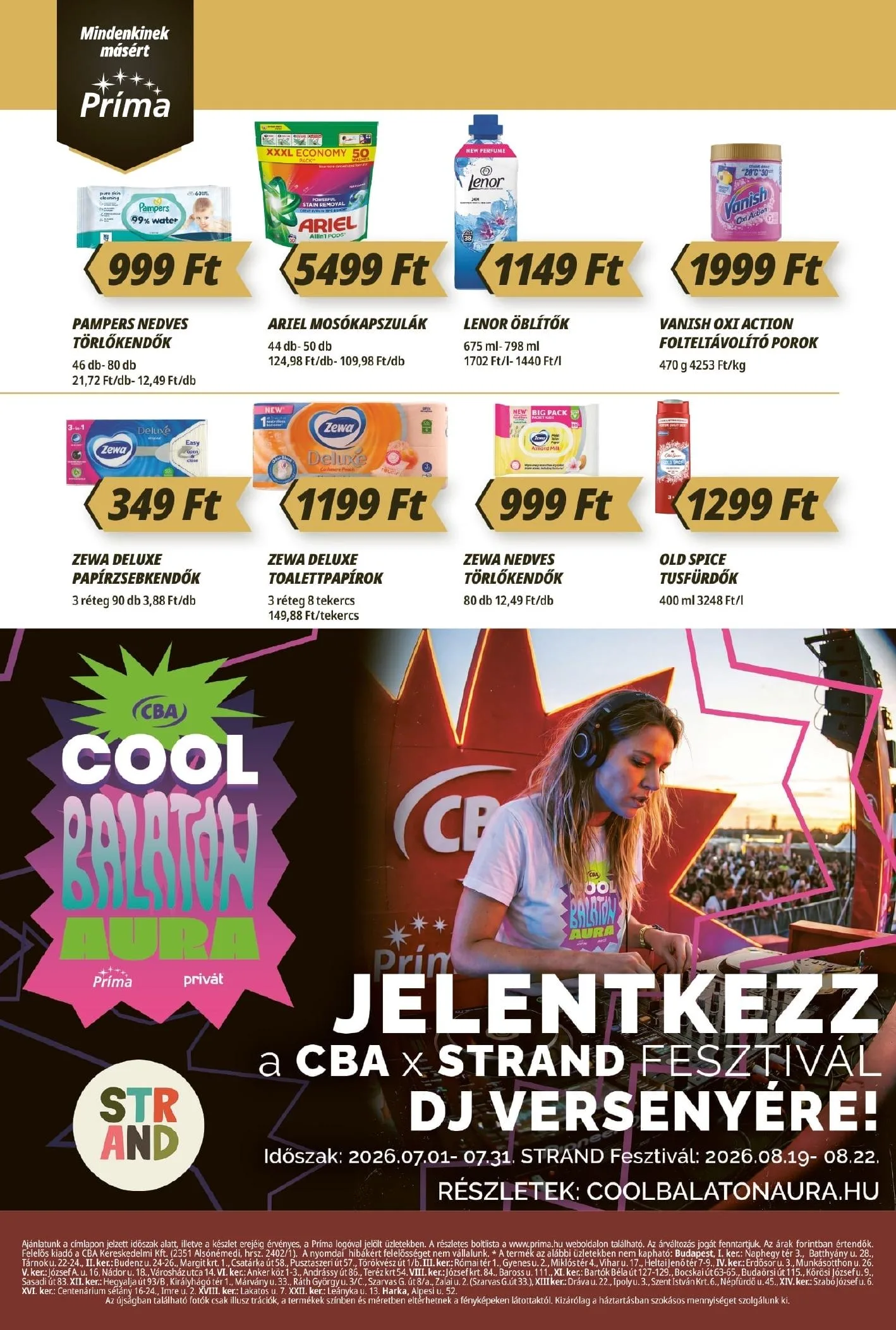 CBA akciós újság Prima 07.09–07.15 – 12. oldal