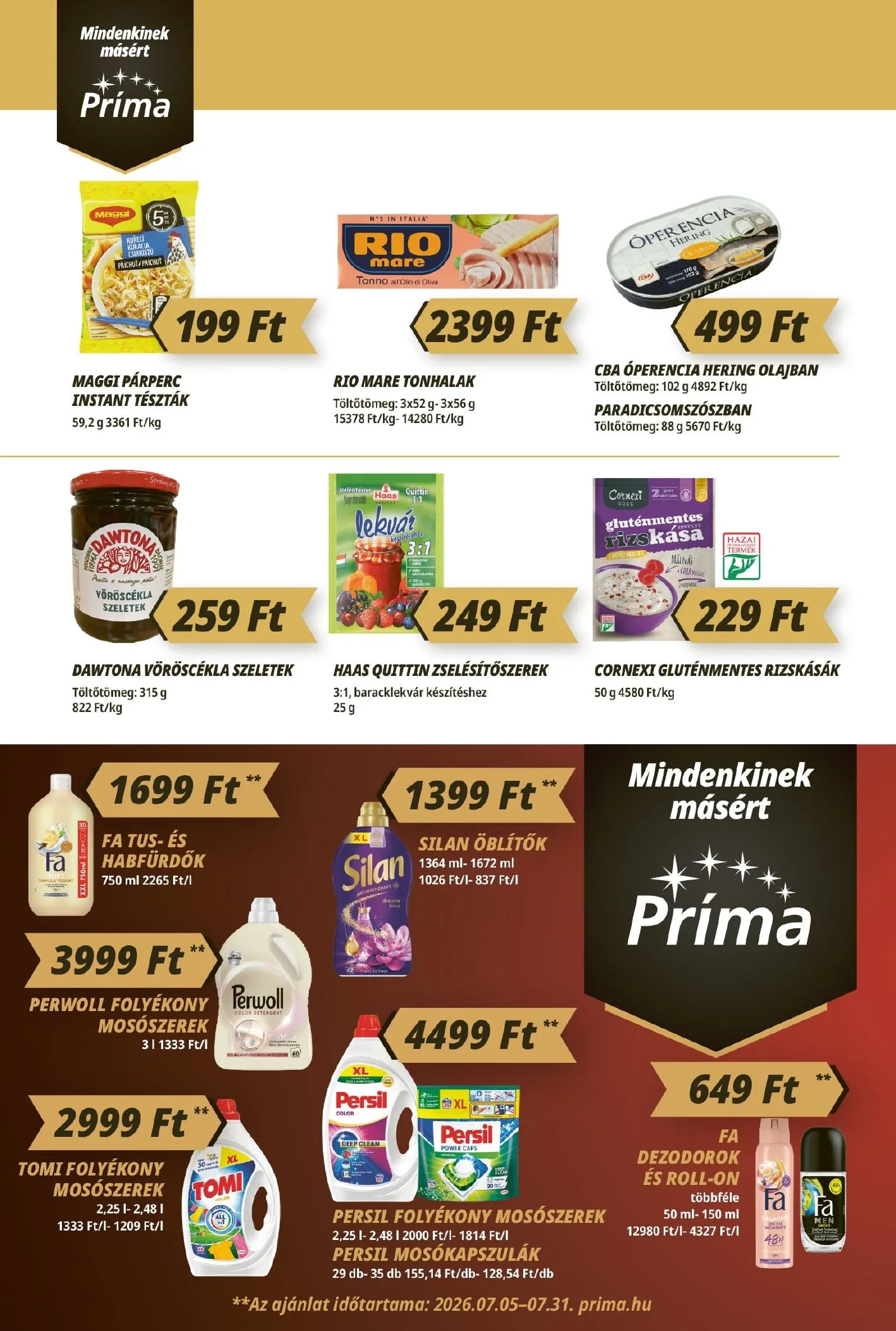 CBA akciós újság Prima 07.09–07.15 – 8. oldal