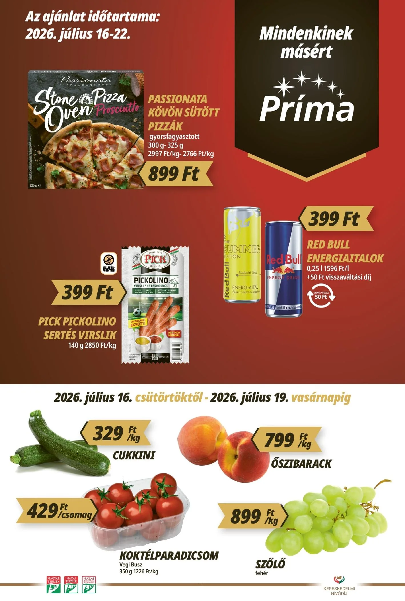 CBA akciós újság Prima 07.16–07.22