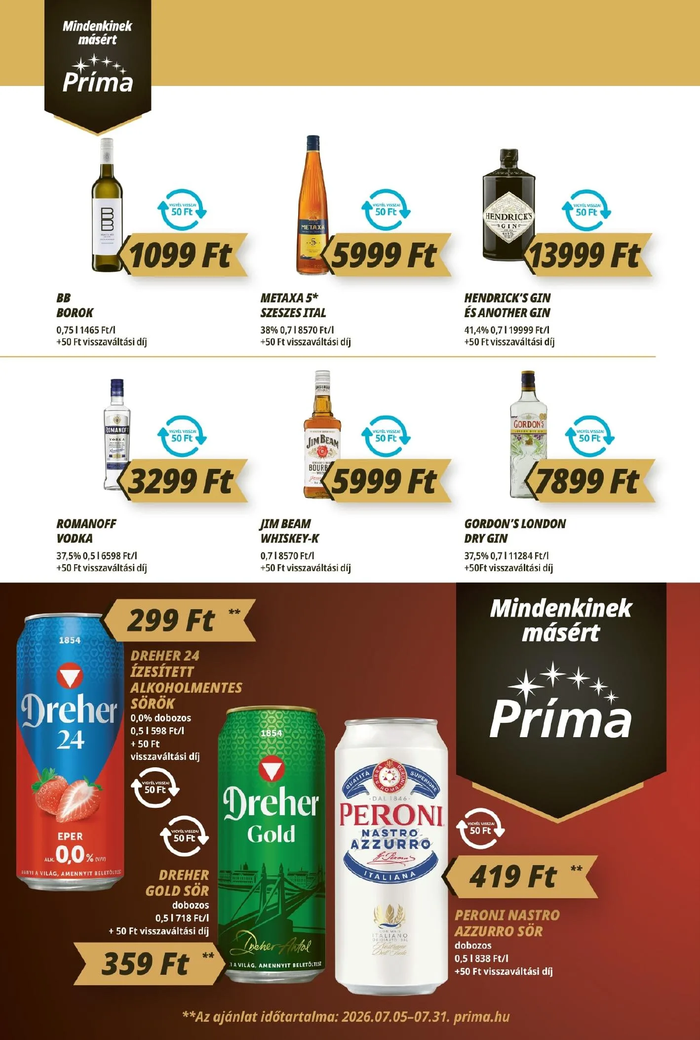 CBA akciós újság Prima 07.16–07.22 – 10. oldal