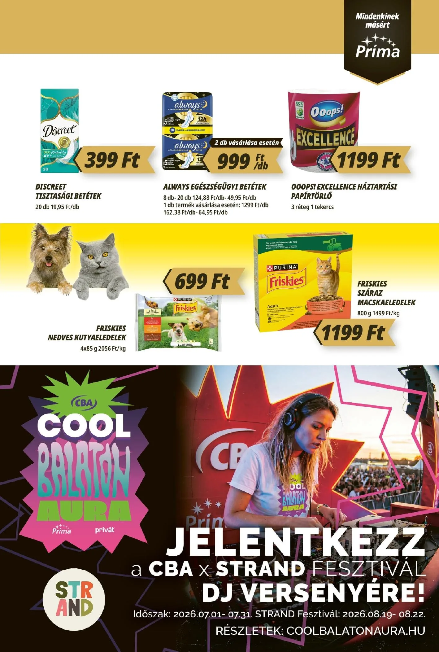 CBA akciós újság Prima 07.16–07.22 – 11. oldal