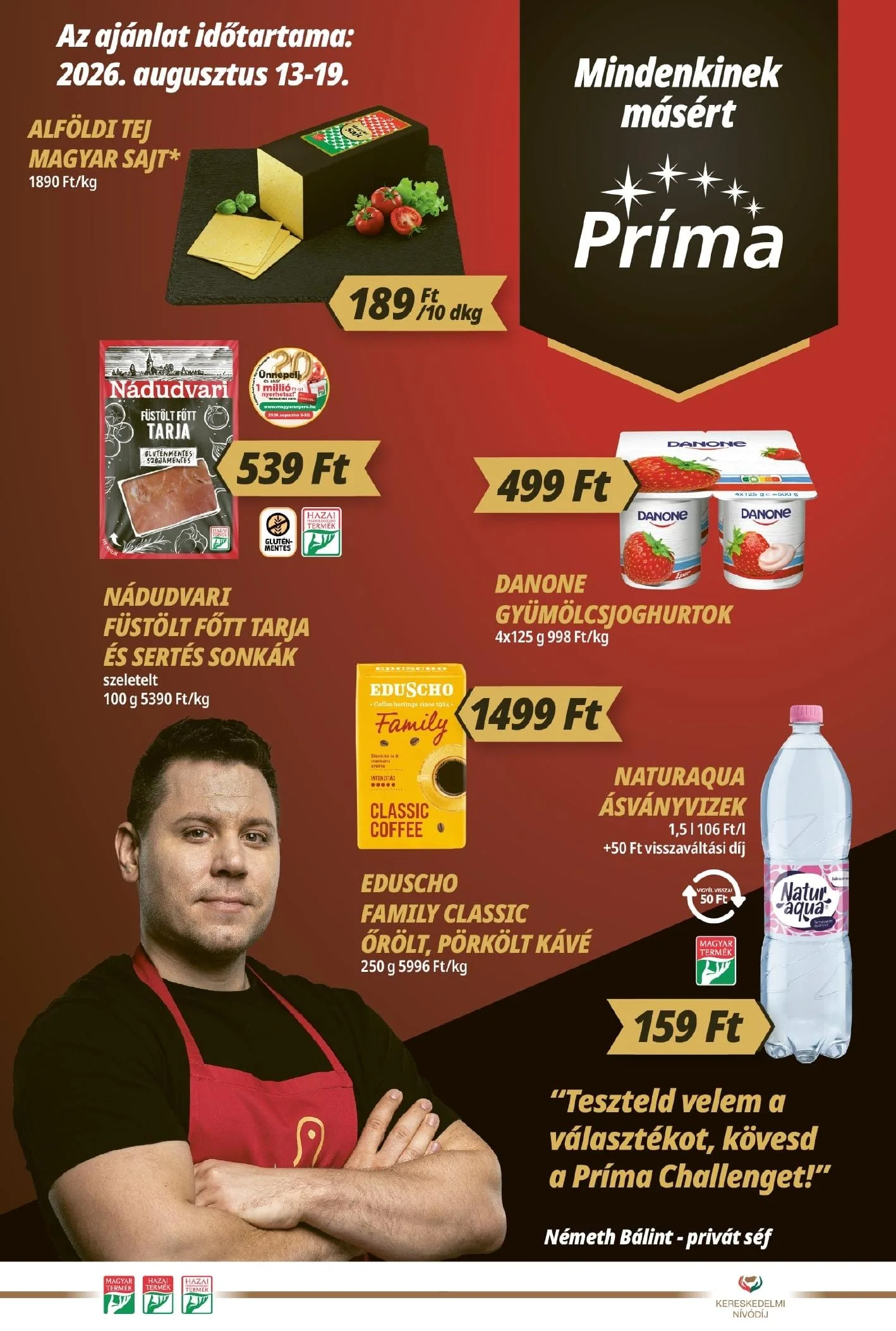CBA akciós újság Prima 08.13–08.19