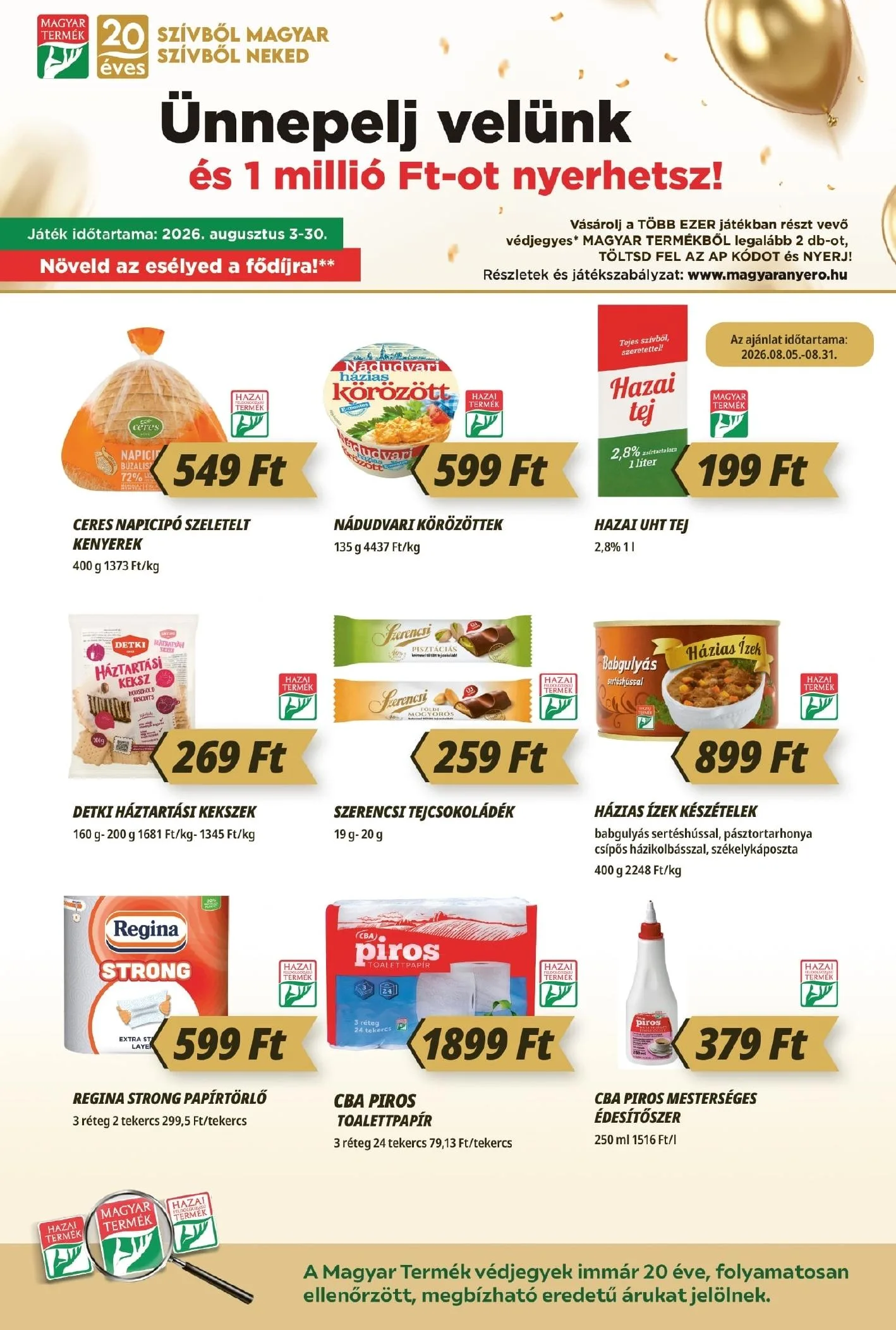 CBA akciós újság Prima 08.13–08.19 – 6. oldal