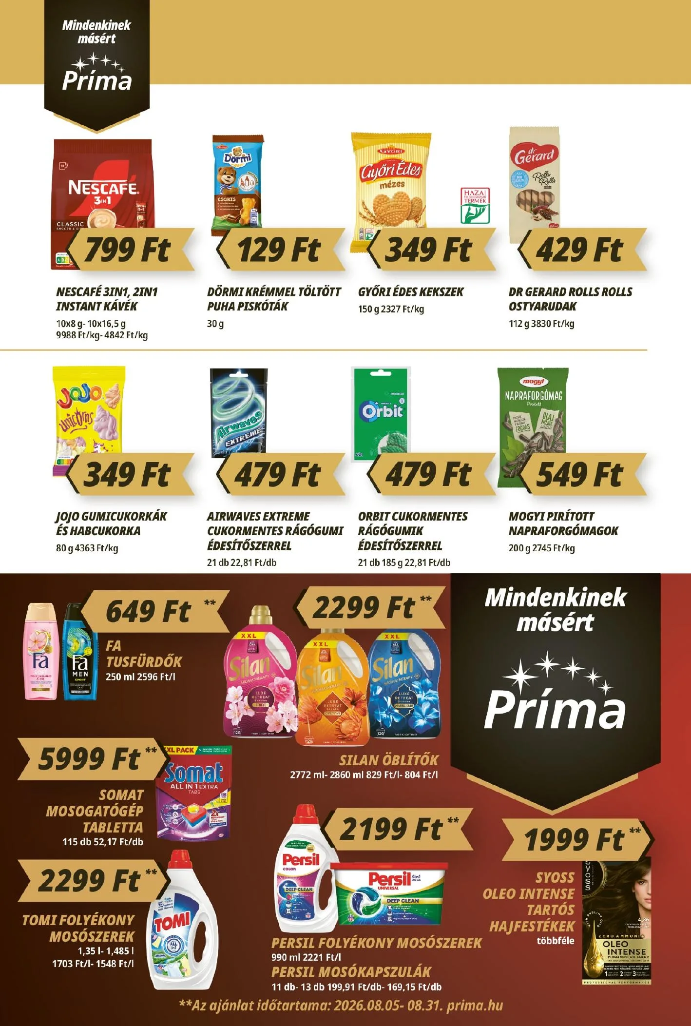 CBA akciós újság Prima 08.13–08.19 – 8. oldal