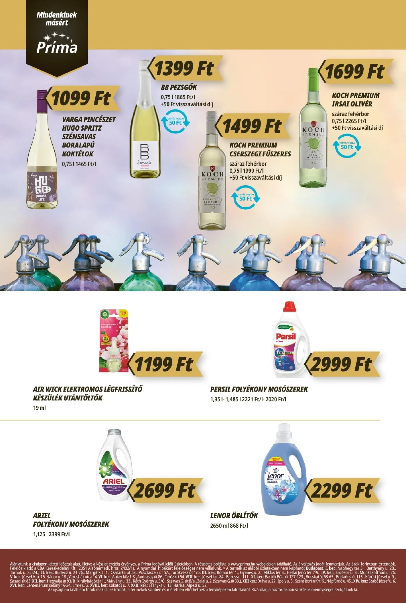 CBA akciós újság Prima 08.21–08.26 – 12. oldal