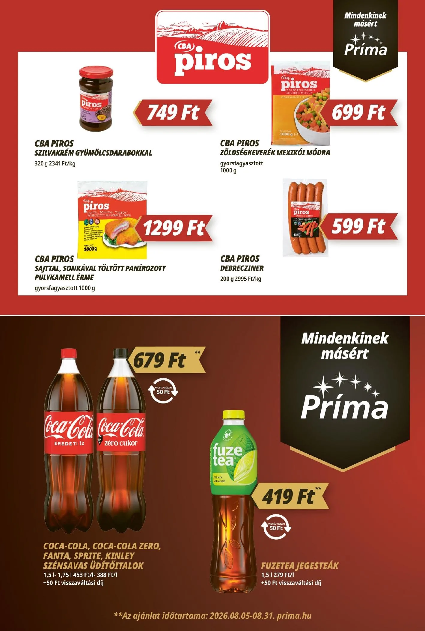 CBA akciós újság Prima 08.21–08.26 – 5. oldal