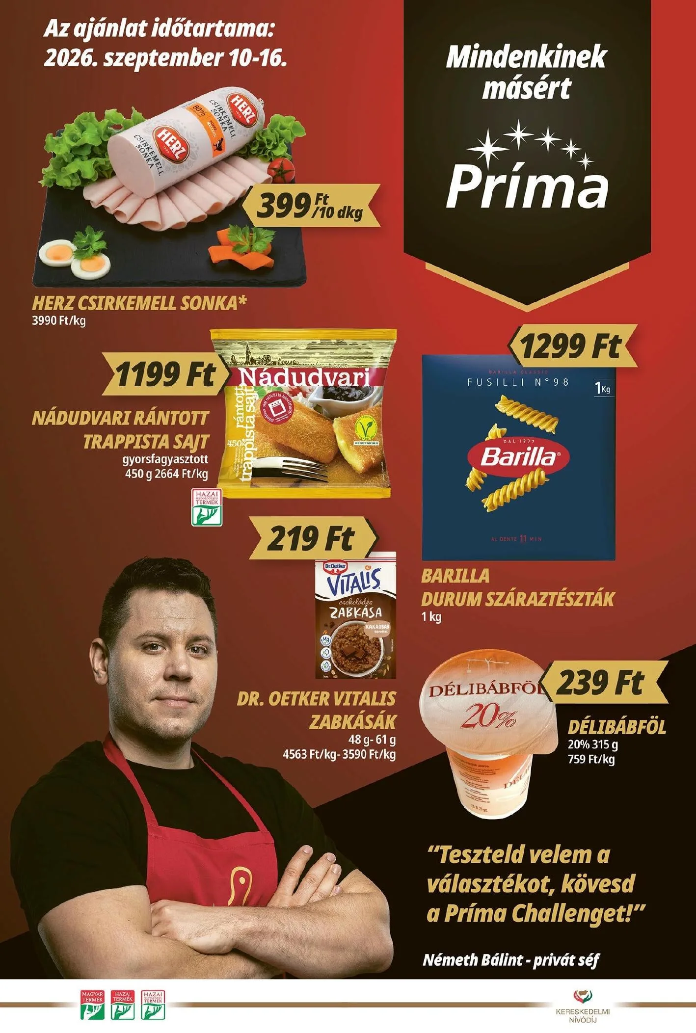 CBA akciós újság Prima 09.10–09.16
