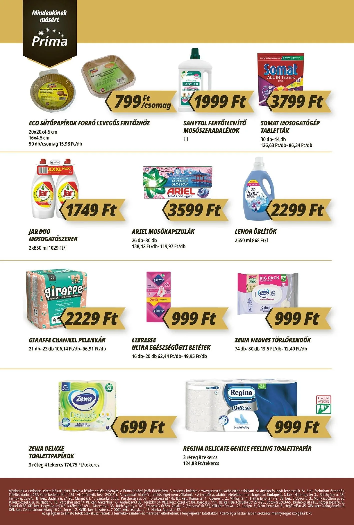CBA akciós újság Prima 09.10–09.16 – 12. oldal