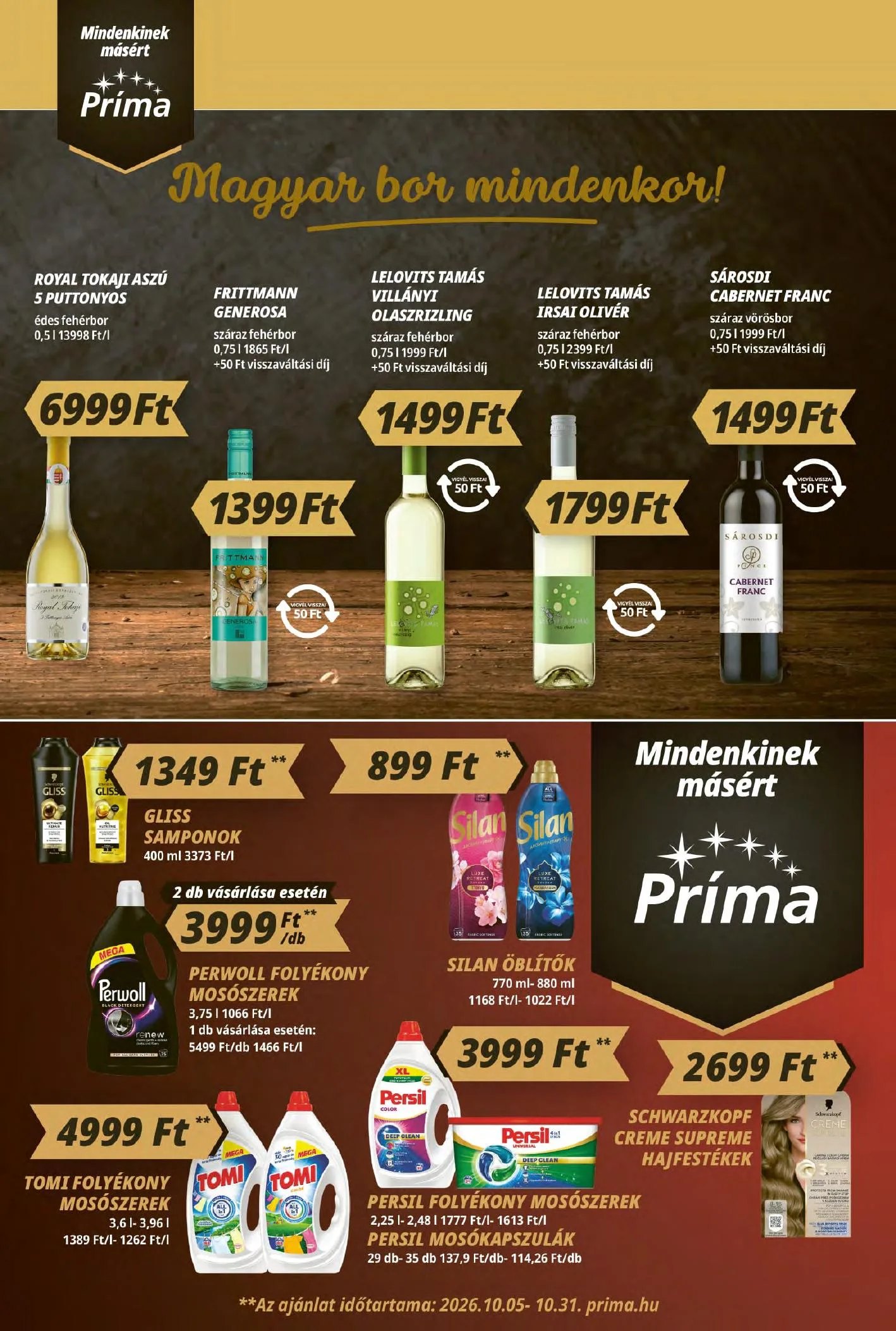 CBA akciós újság Prima 10.08–10.14 – 10. oldal