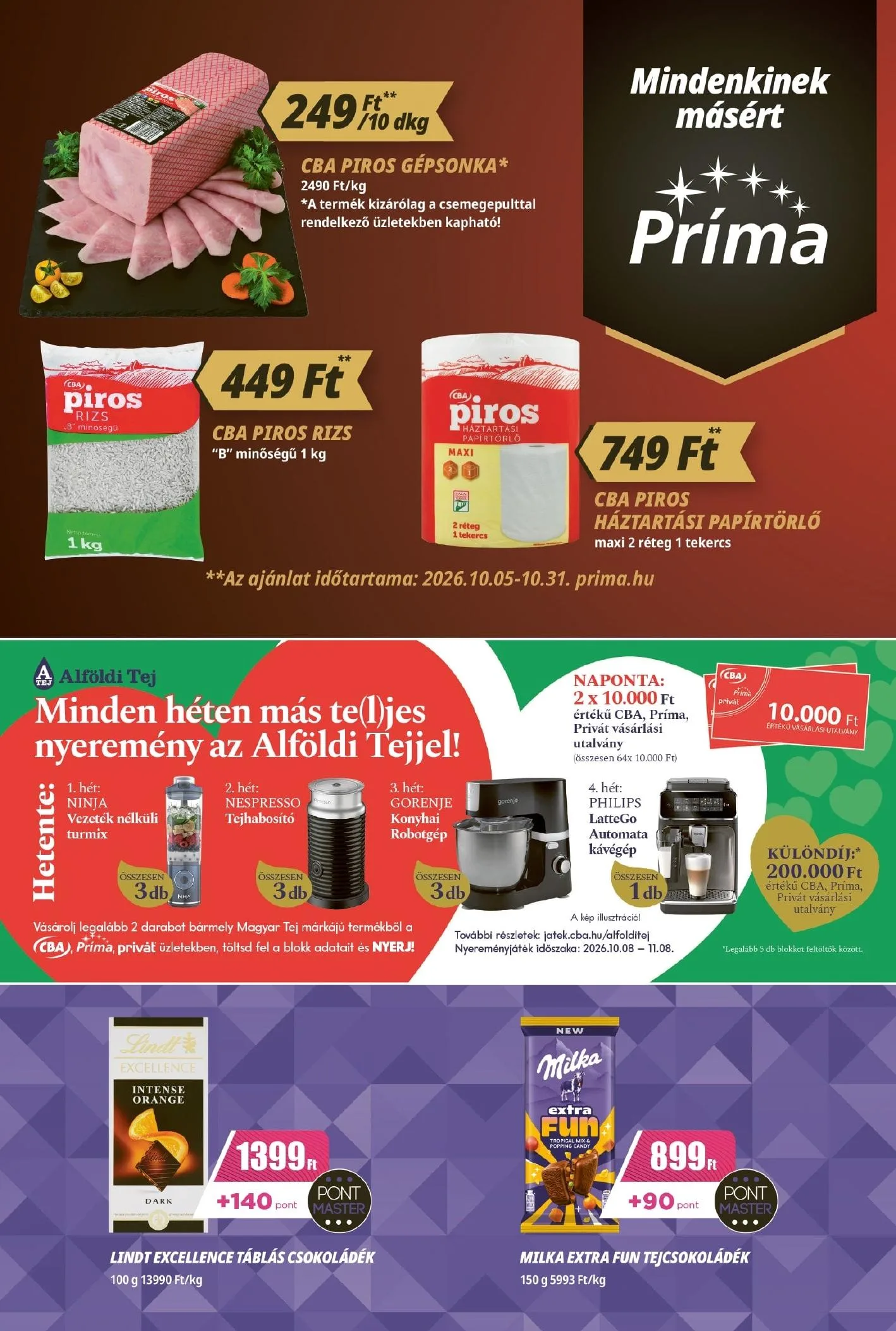 CBA akciós újság Prima 10.15–10.21 – 4. oldal