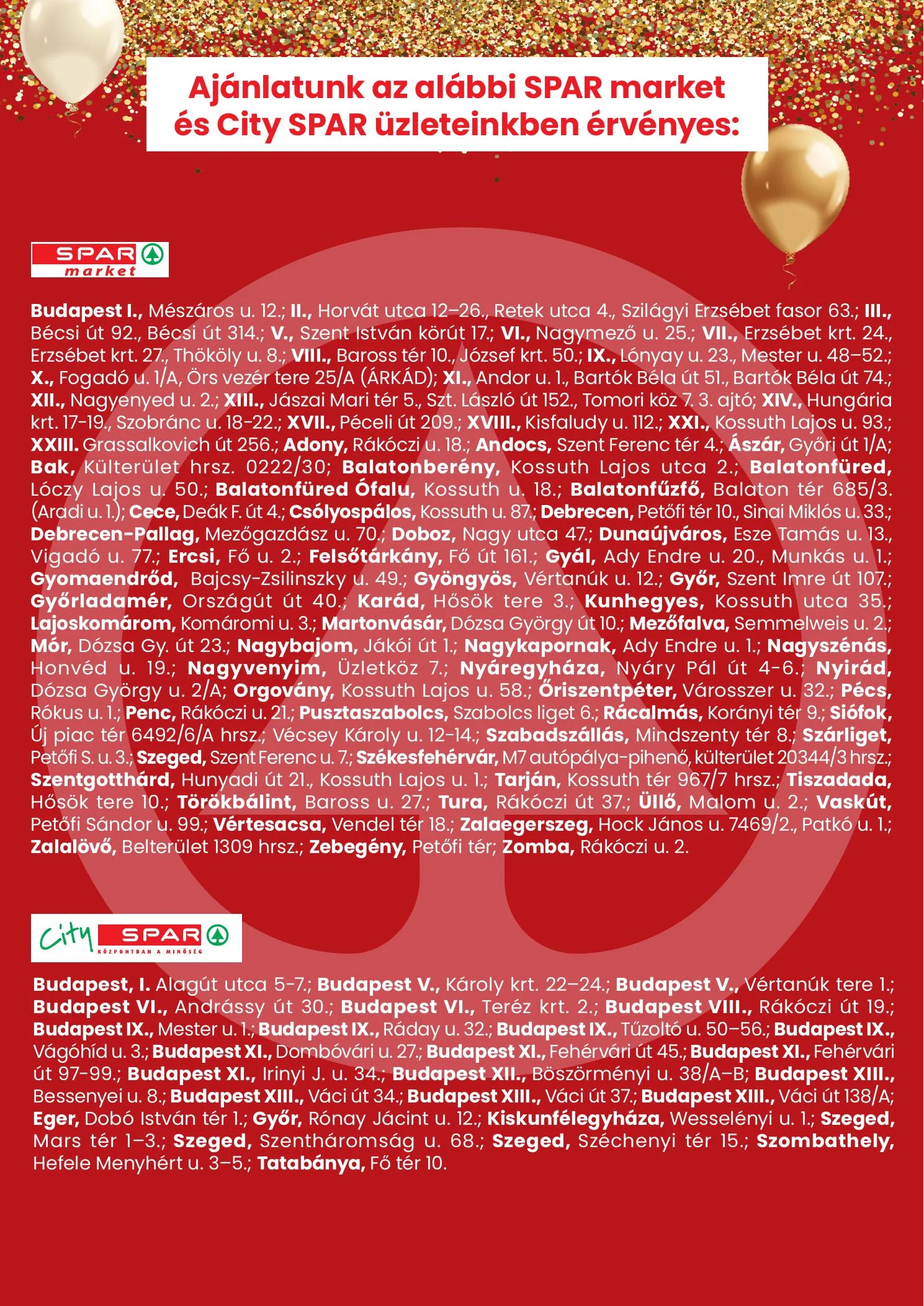 City akciós újság Spar Bp. Irinyi J. utca megujulas 06.25–07.01 – 3. oldal