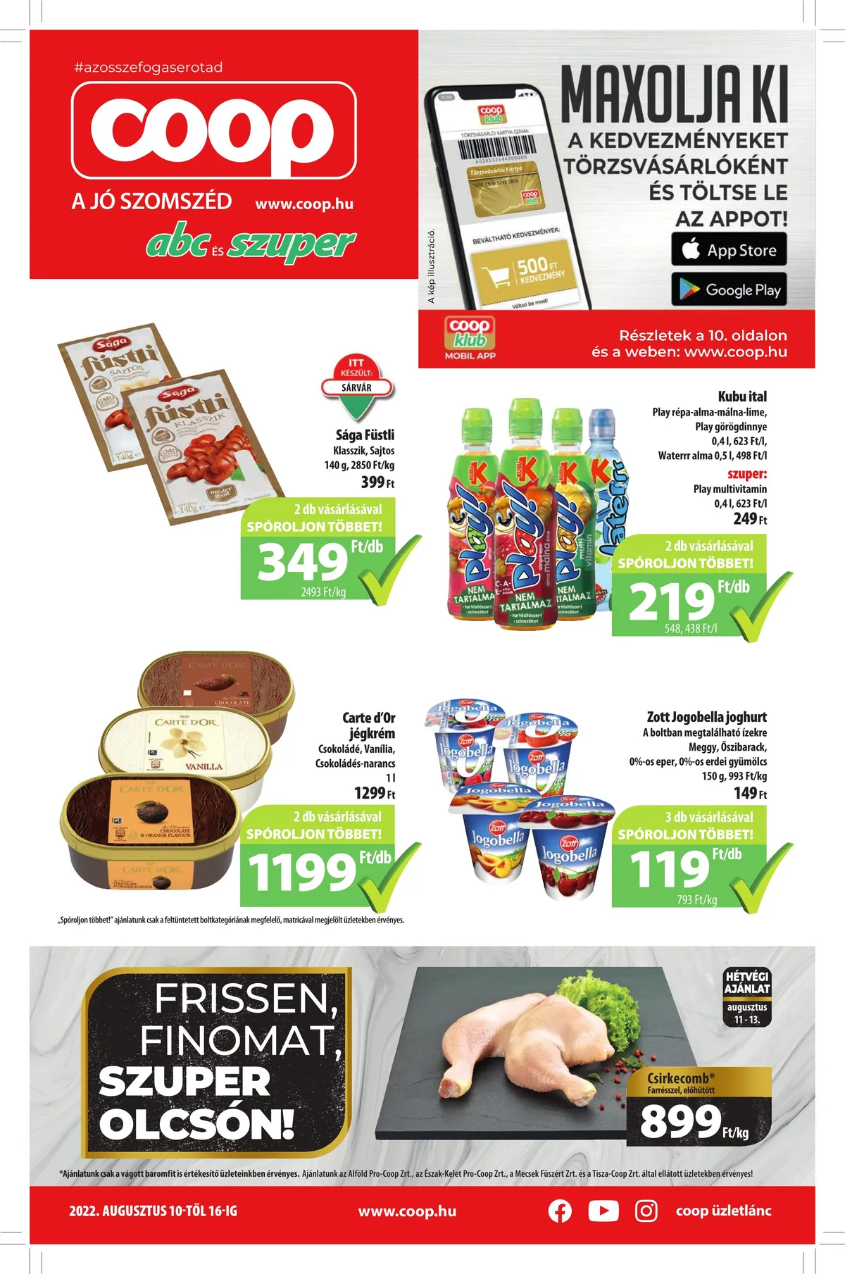 Coop akciós újság 08.10–08.16