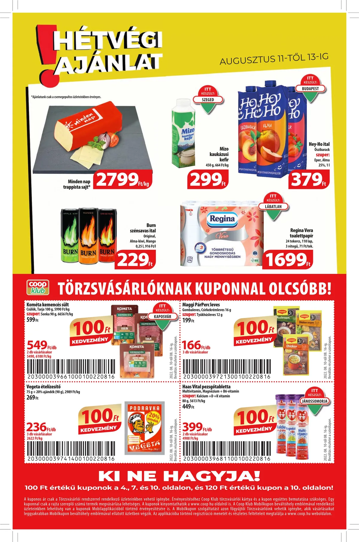Coop akciós újság 08.10–08.16 – 12. oldal