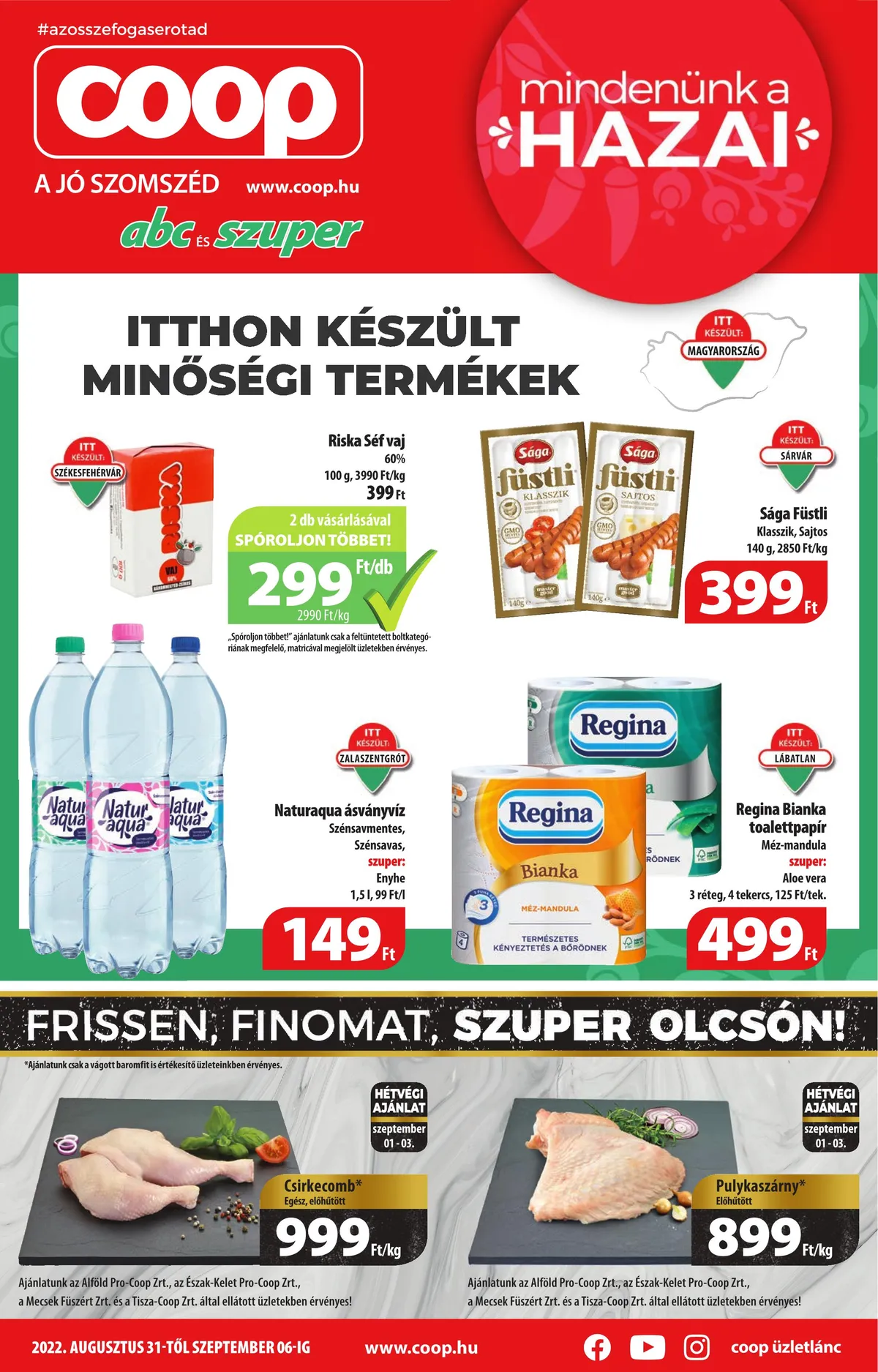 Coop akciós újság 08.31–09.06